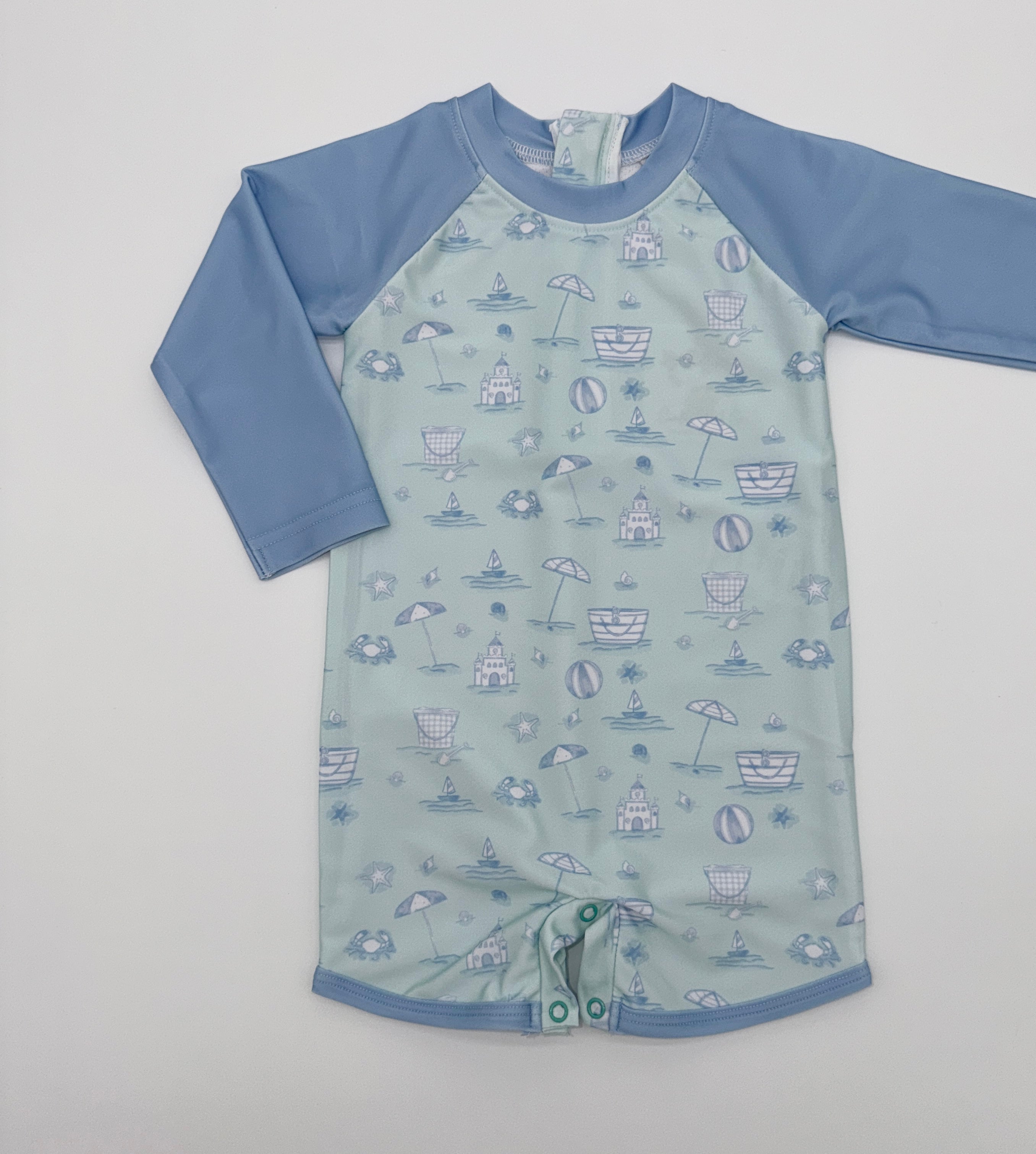 Beach Toile Swim Rash Guard 1pc.