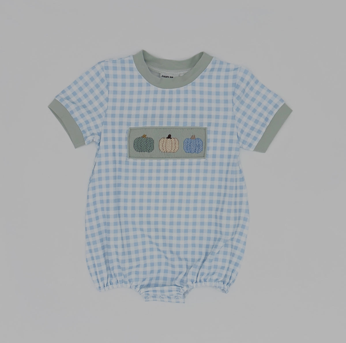 Gingham Pumpkins Bubble