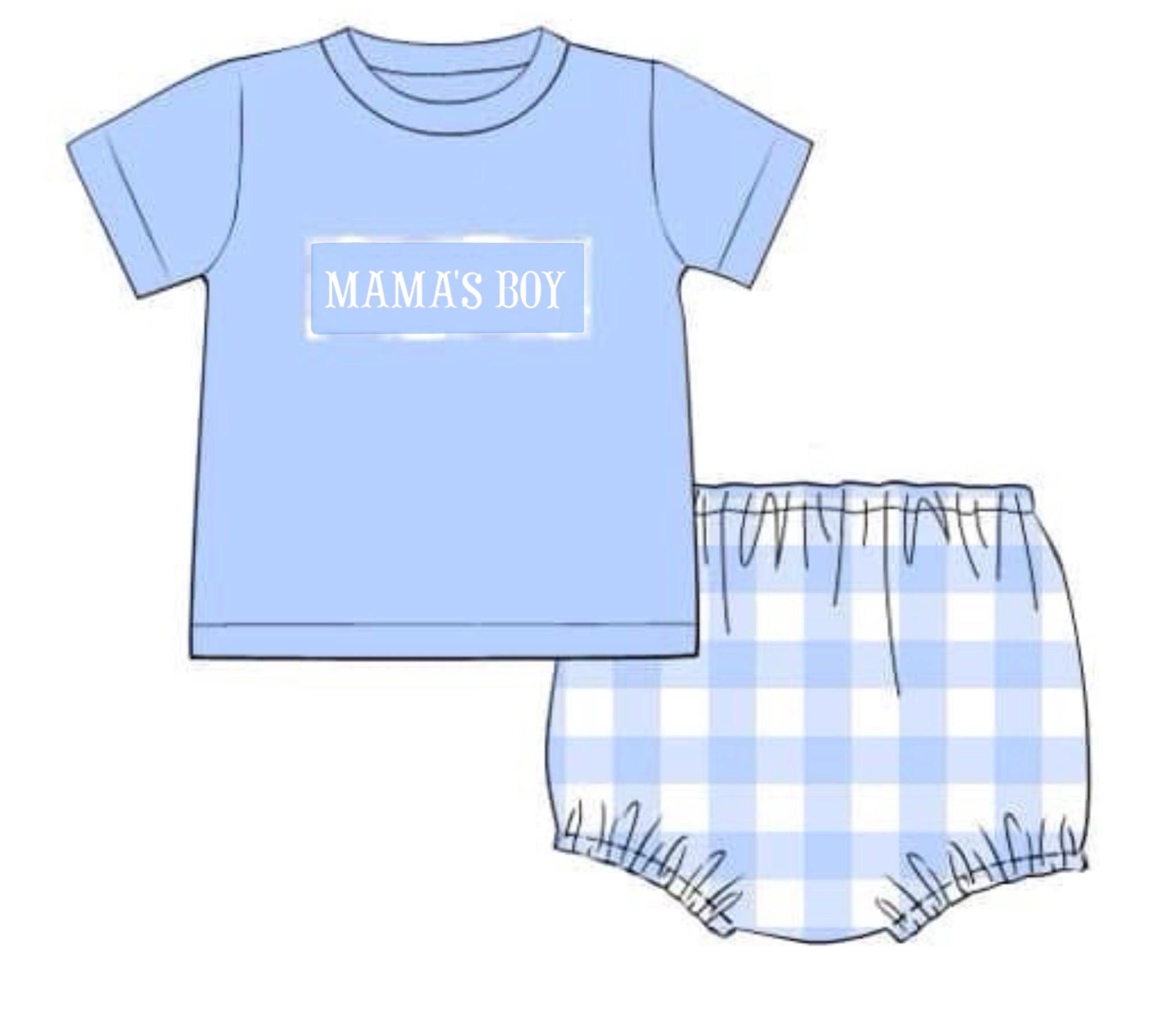 PO84 Mama's Girl/Boy Diaper Set