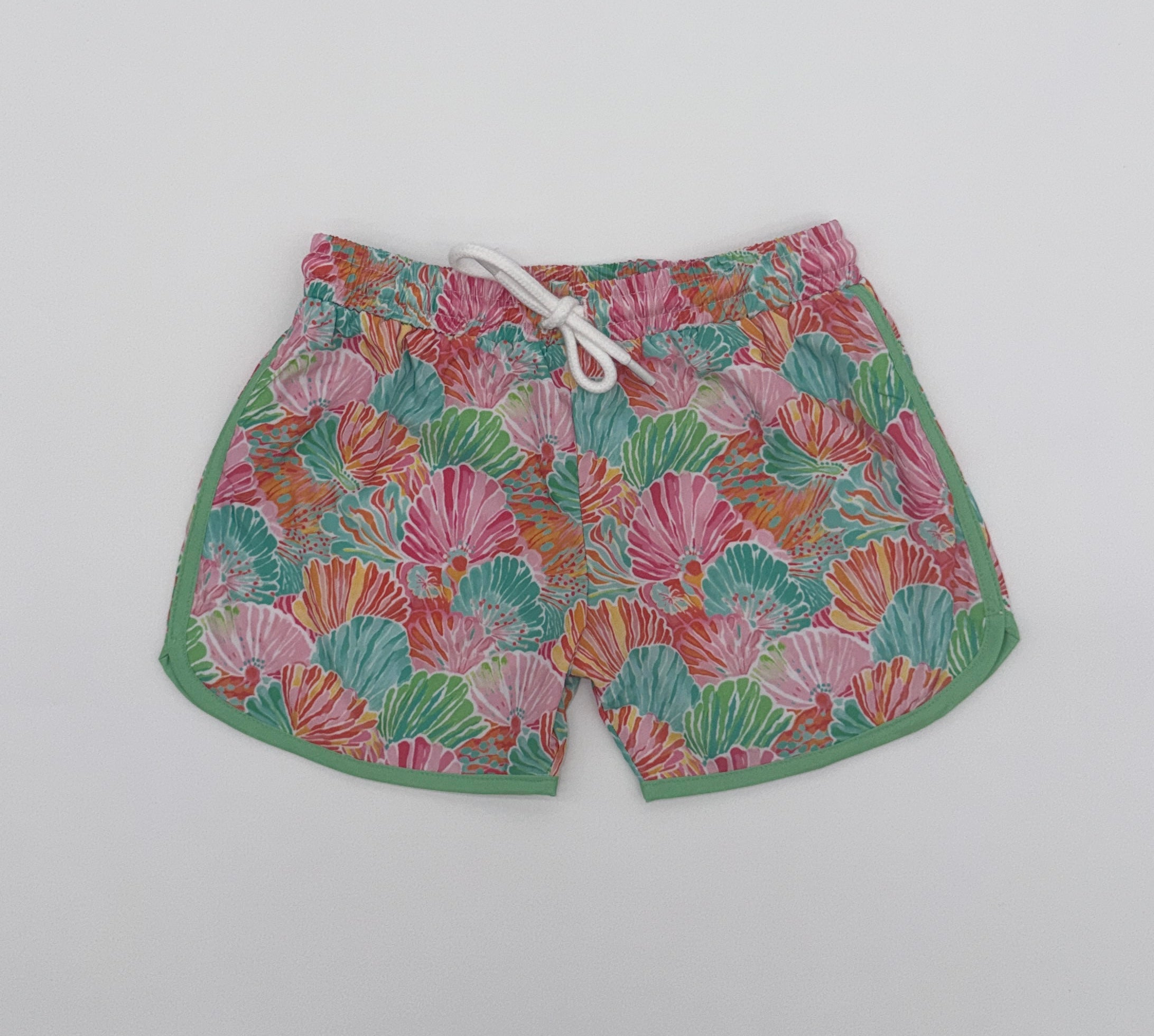 Neon Shell Swim Trunks