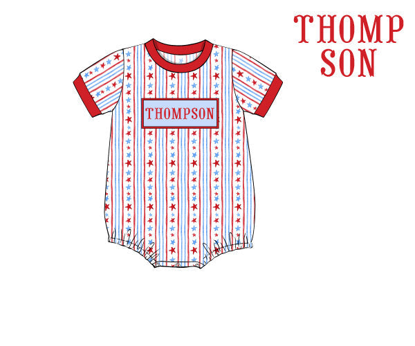 PO86 USA Name Smocks Bubble