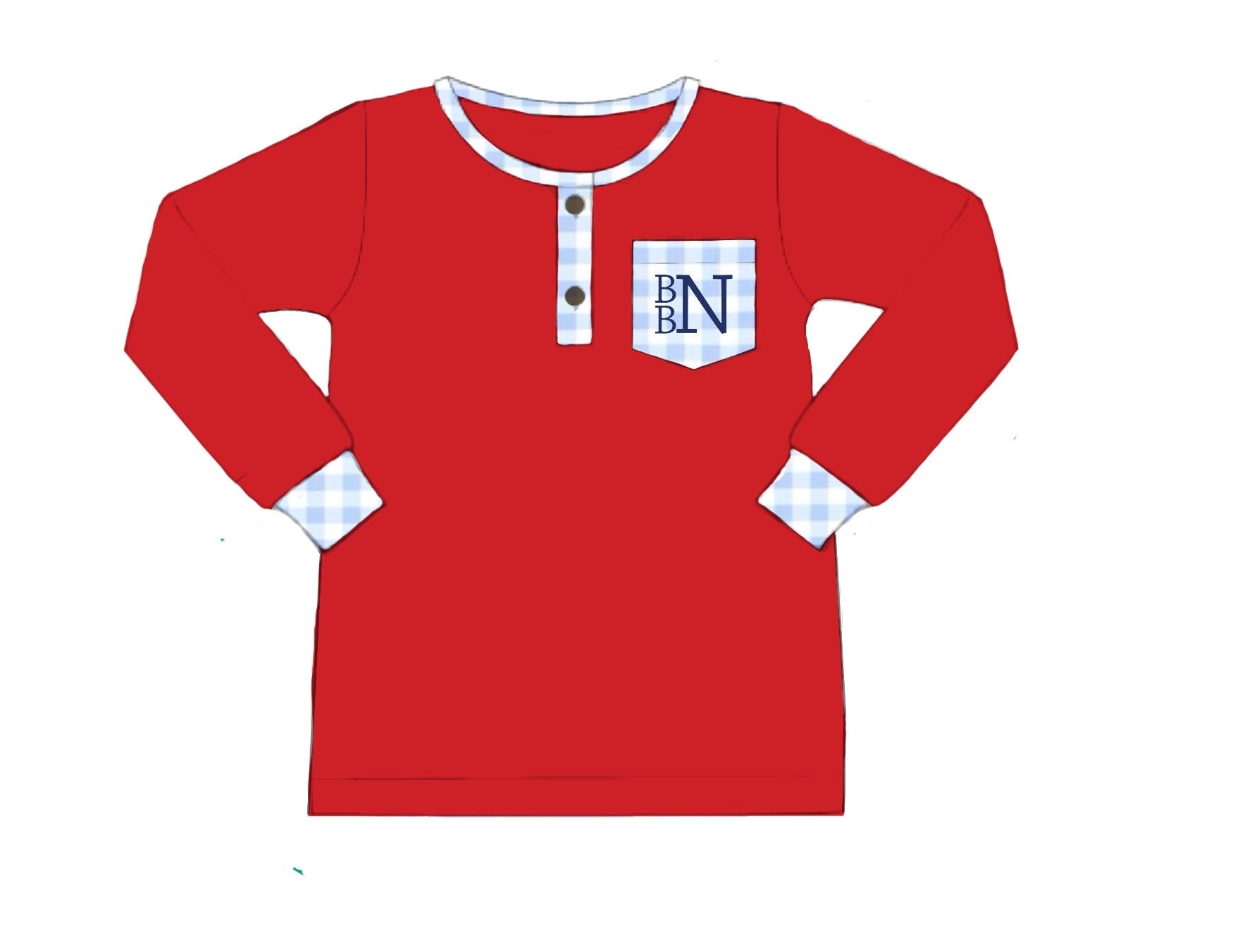 PO94 Boys Mix & Match - Red & Blue Shirt