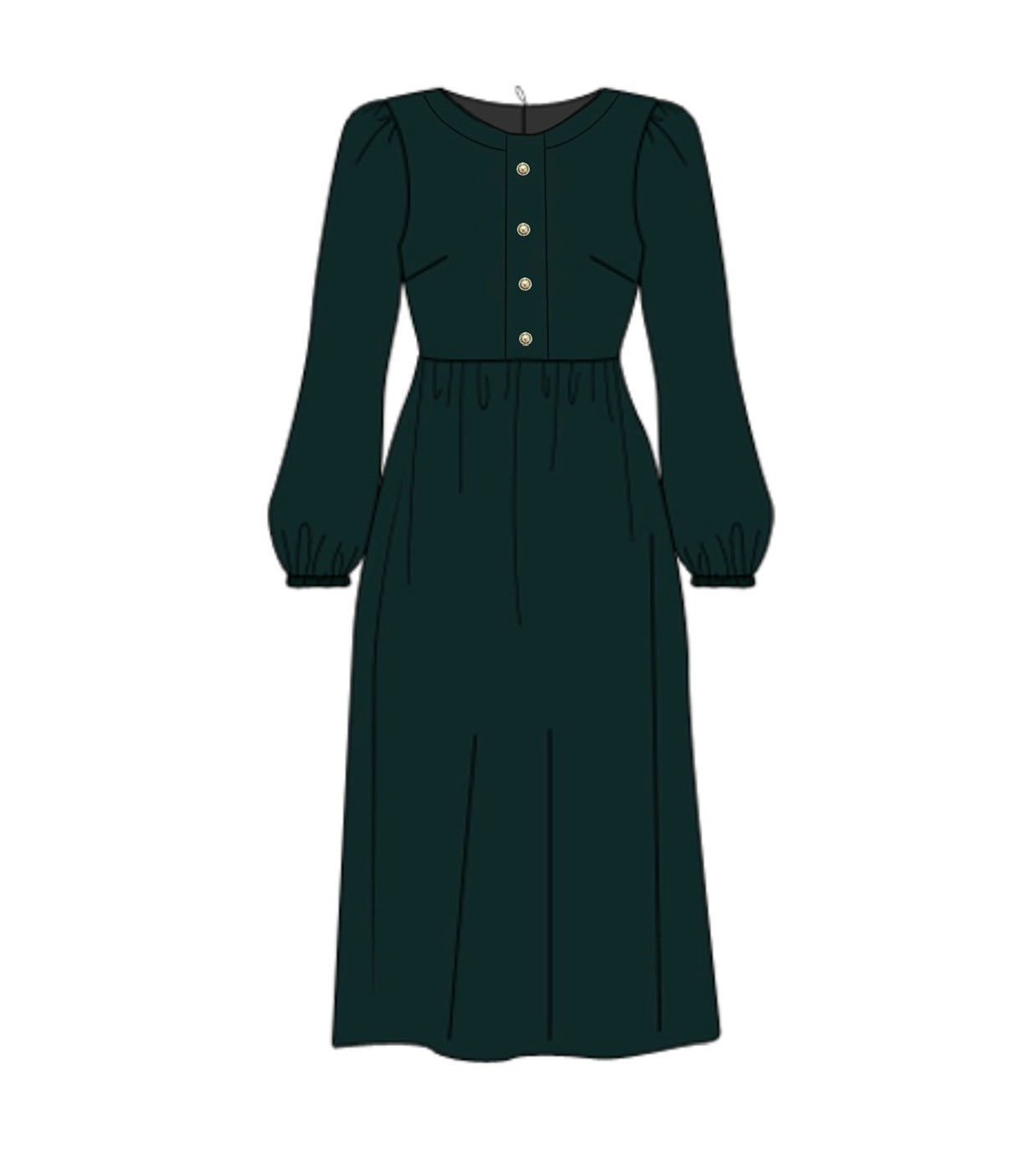 PO91 Velvet & Pearls Adult Dress