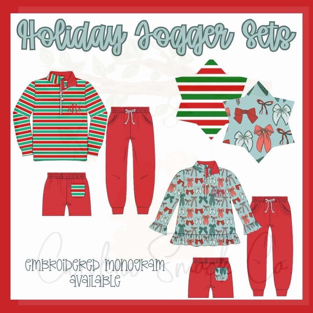PO92.5 Holiday Jogger Sets