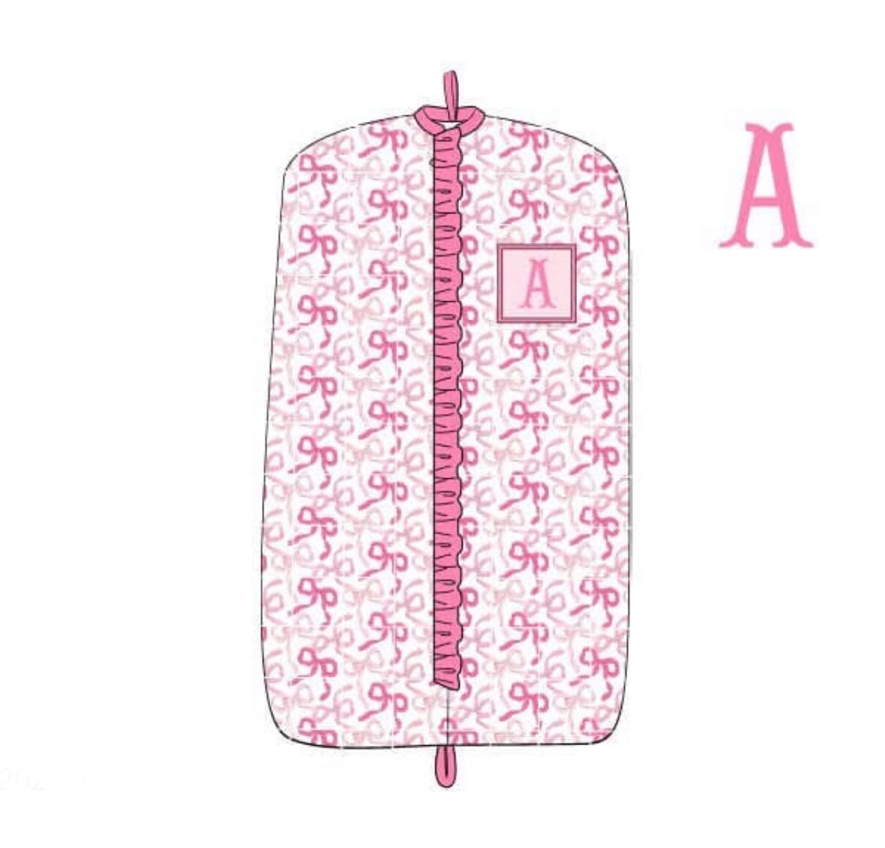 PO87 Adalee's Bows Luggage Garment Bag