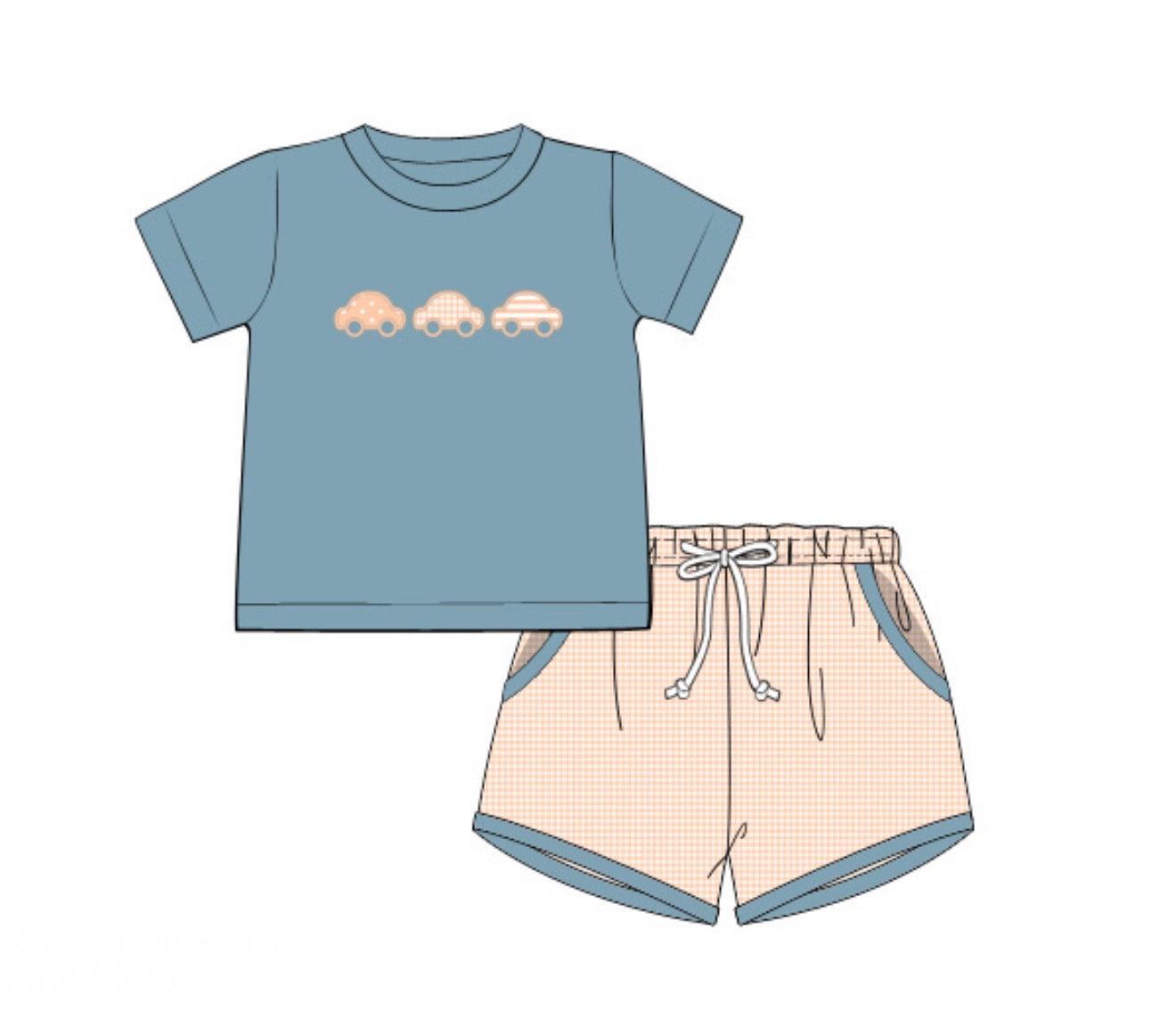 PO89 Fall Basics Boy Short Set
