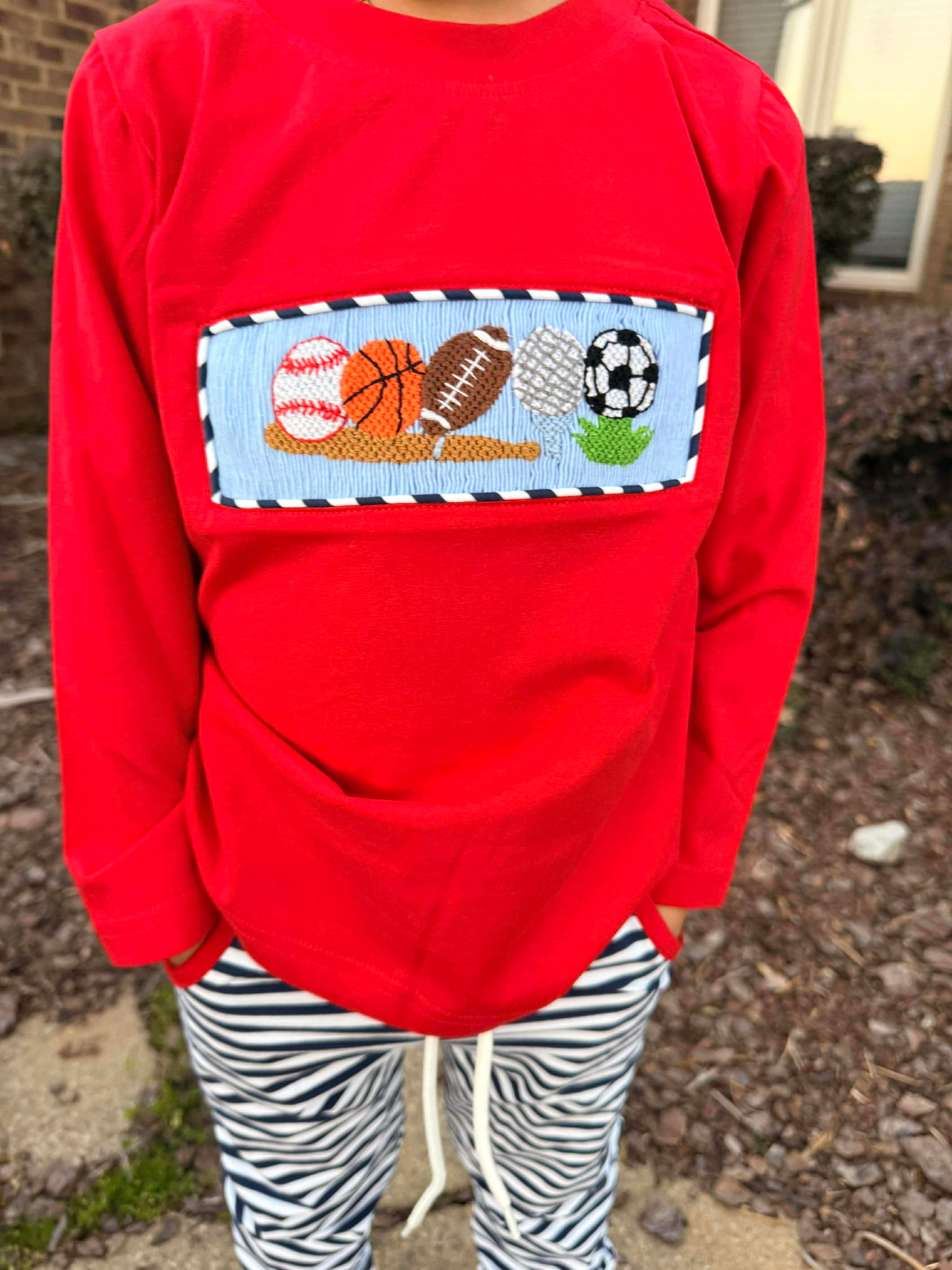 Smocked Sports Jogger Set