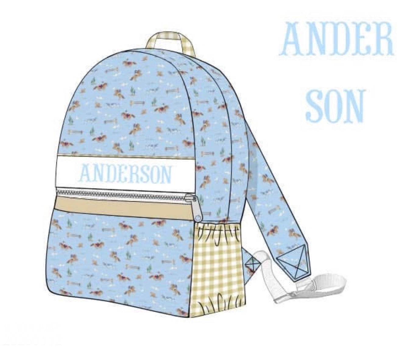 PO87 Down On The Ranch Luggage Backpack