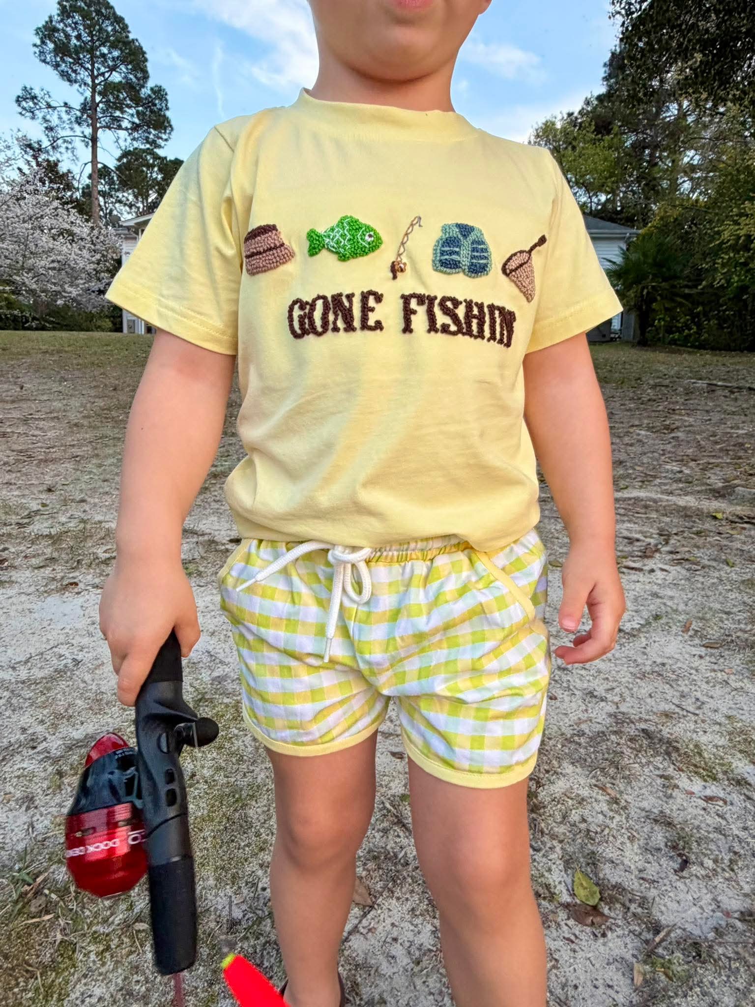 Gone Fishing Short Set