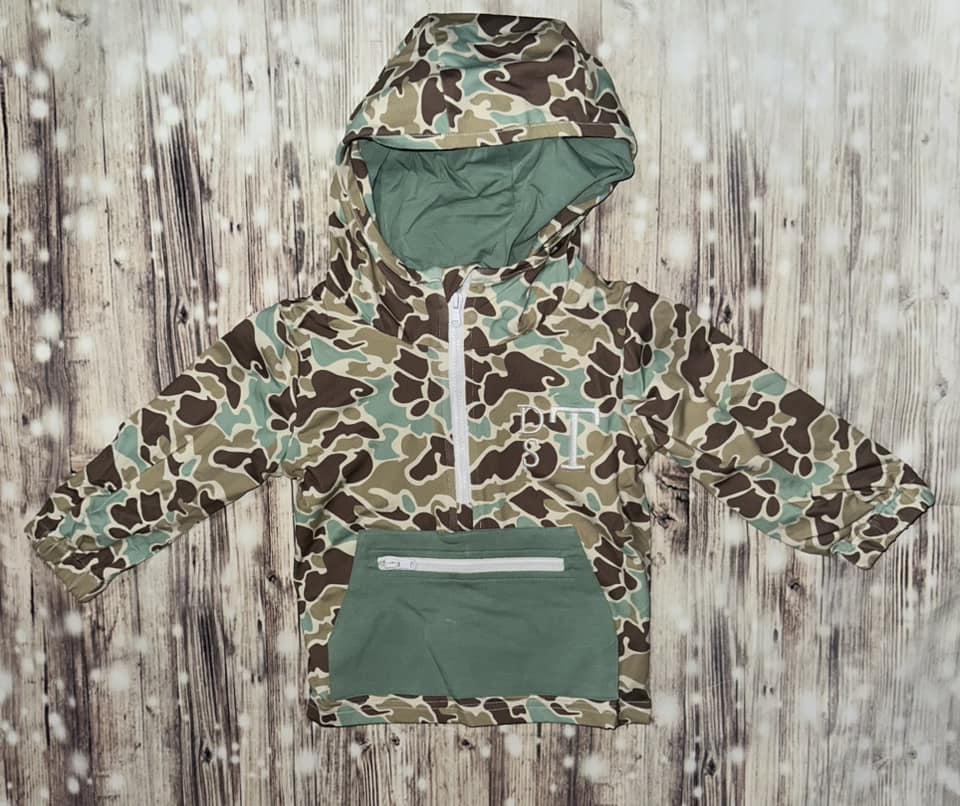 'DTS' Camo Pullover