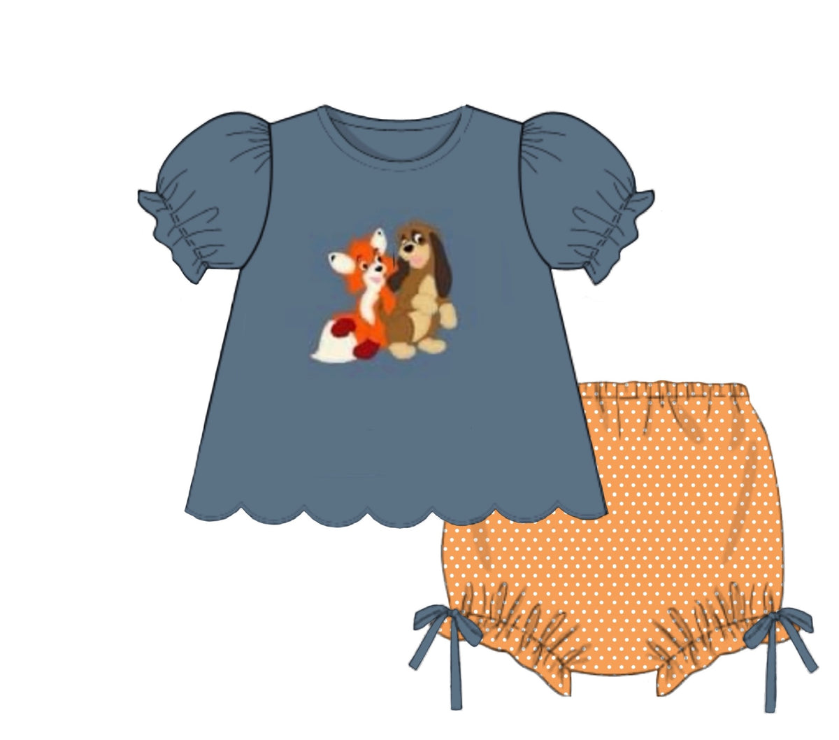 PO96 Tod & Copper Bloomer Set
