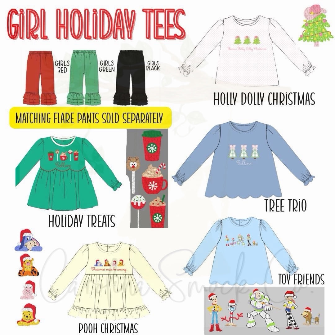PO92.5 Girls Holiday Tees