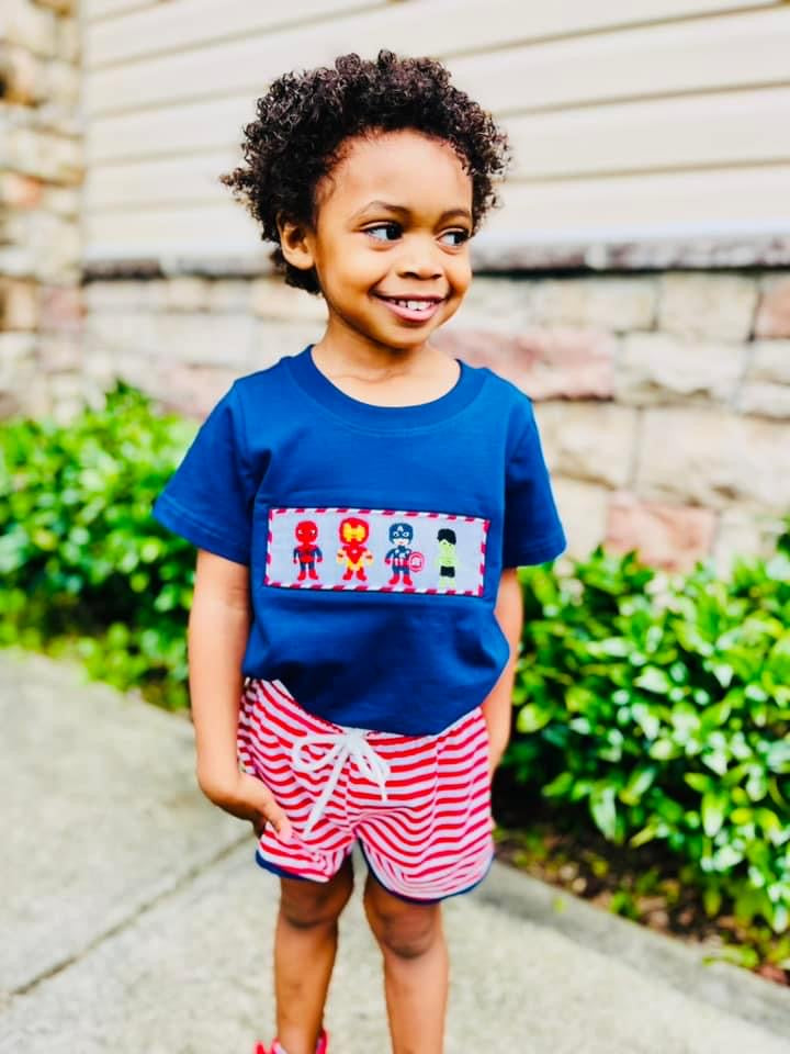 Smocked Superhero Set