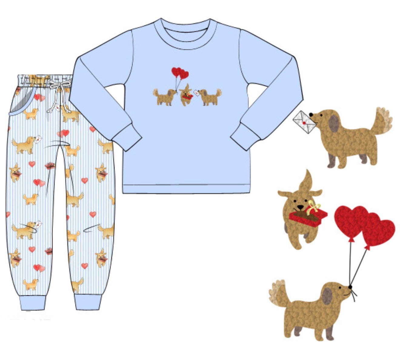 PO94 Puppy Love Jogger Set