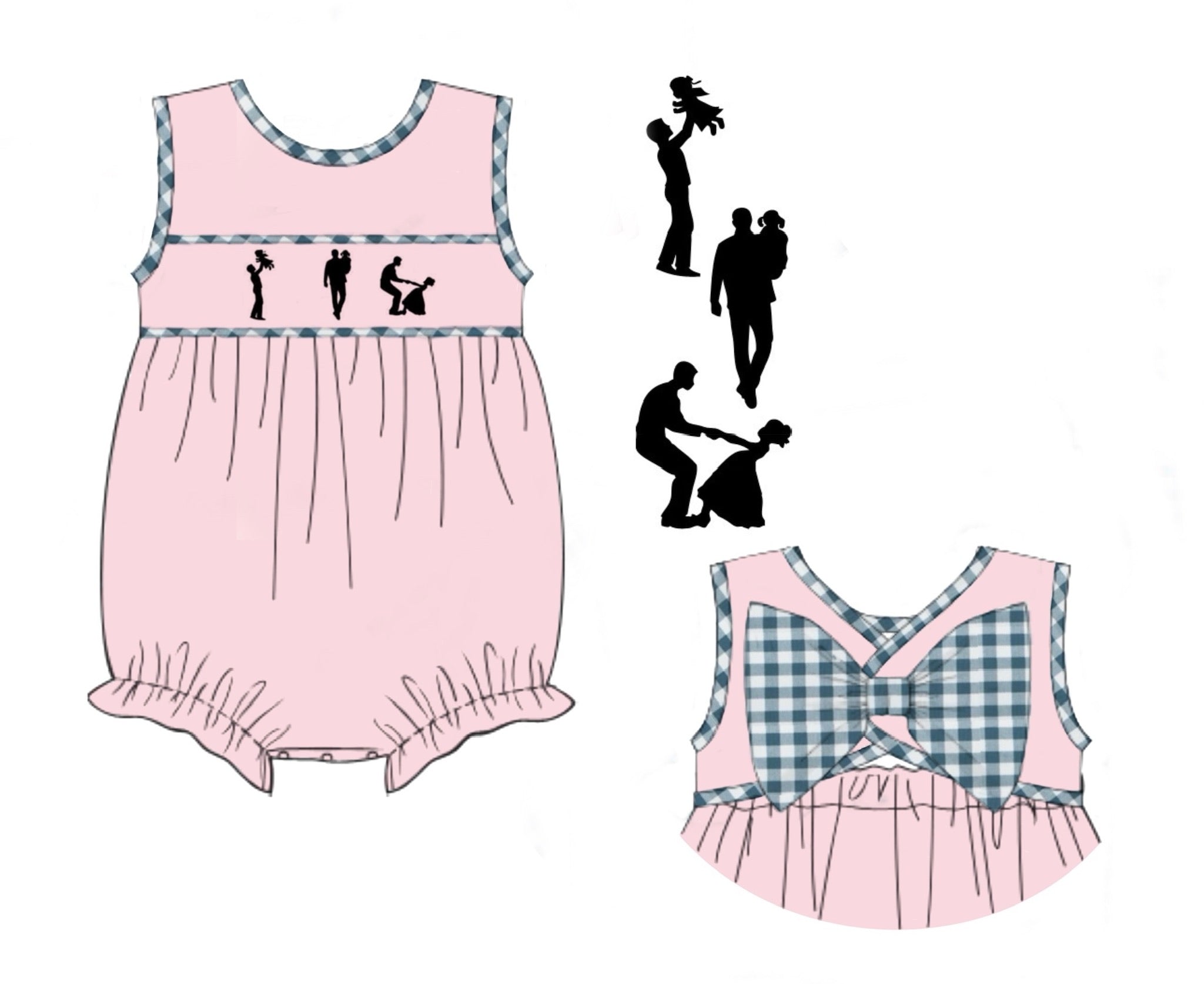 PO86 Daddy Silhouette Girl Bubble