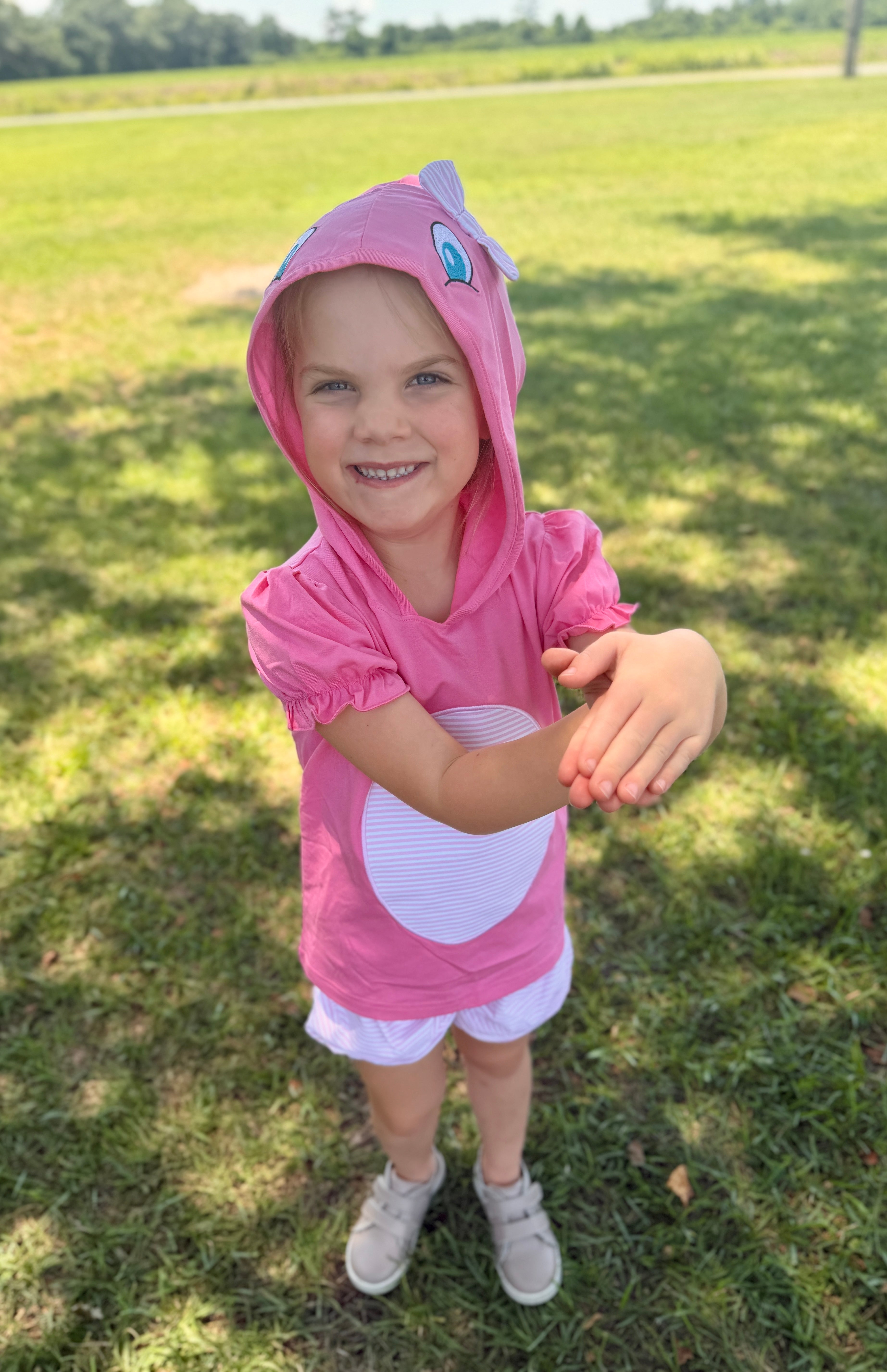 Girl Shark Summer Hoodie Set