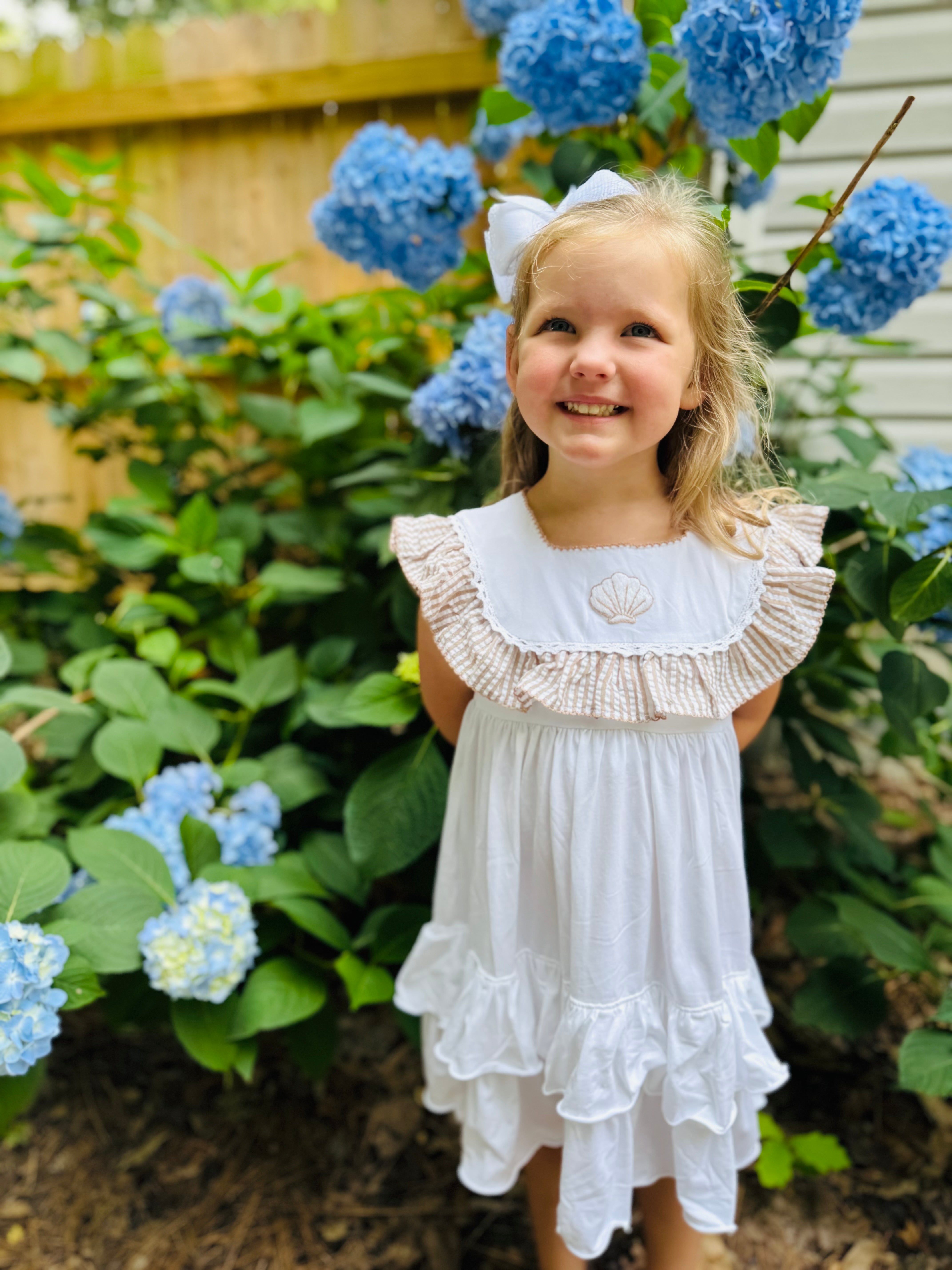 Seersucker Shells Dress