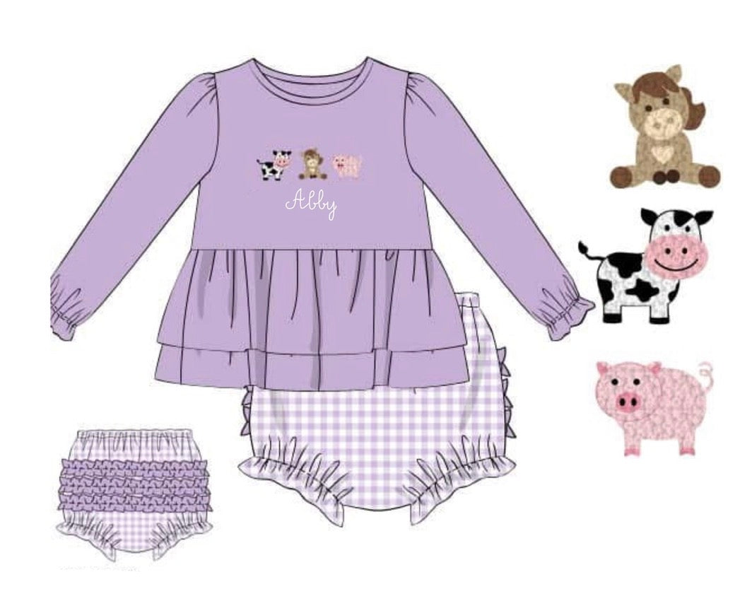 PO93 Barn Yard Buddies Bloomer Set