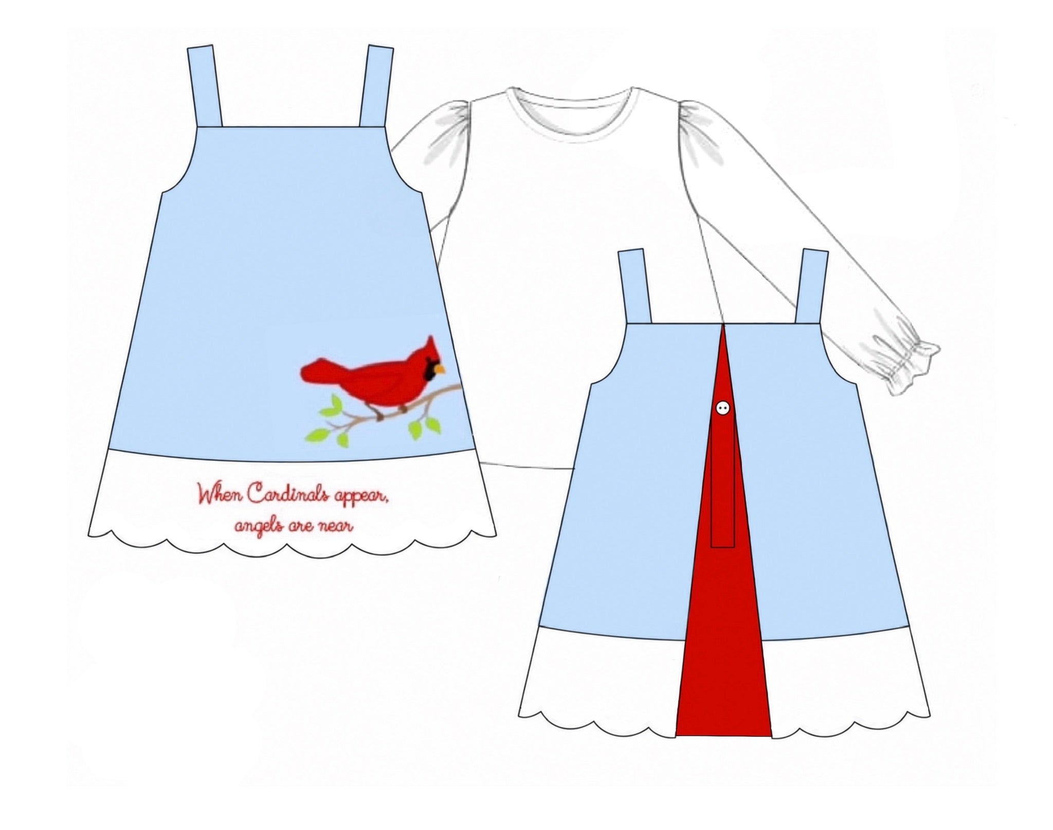 PO92 Angels are Near Dress Set