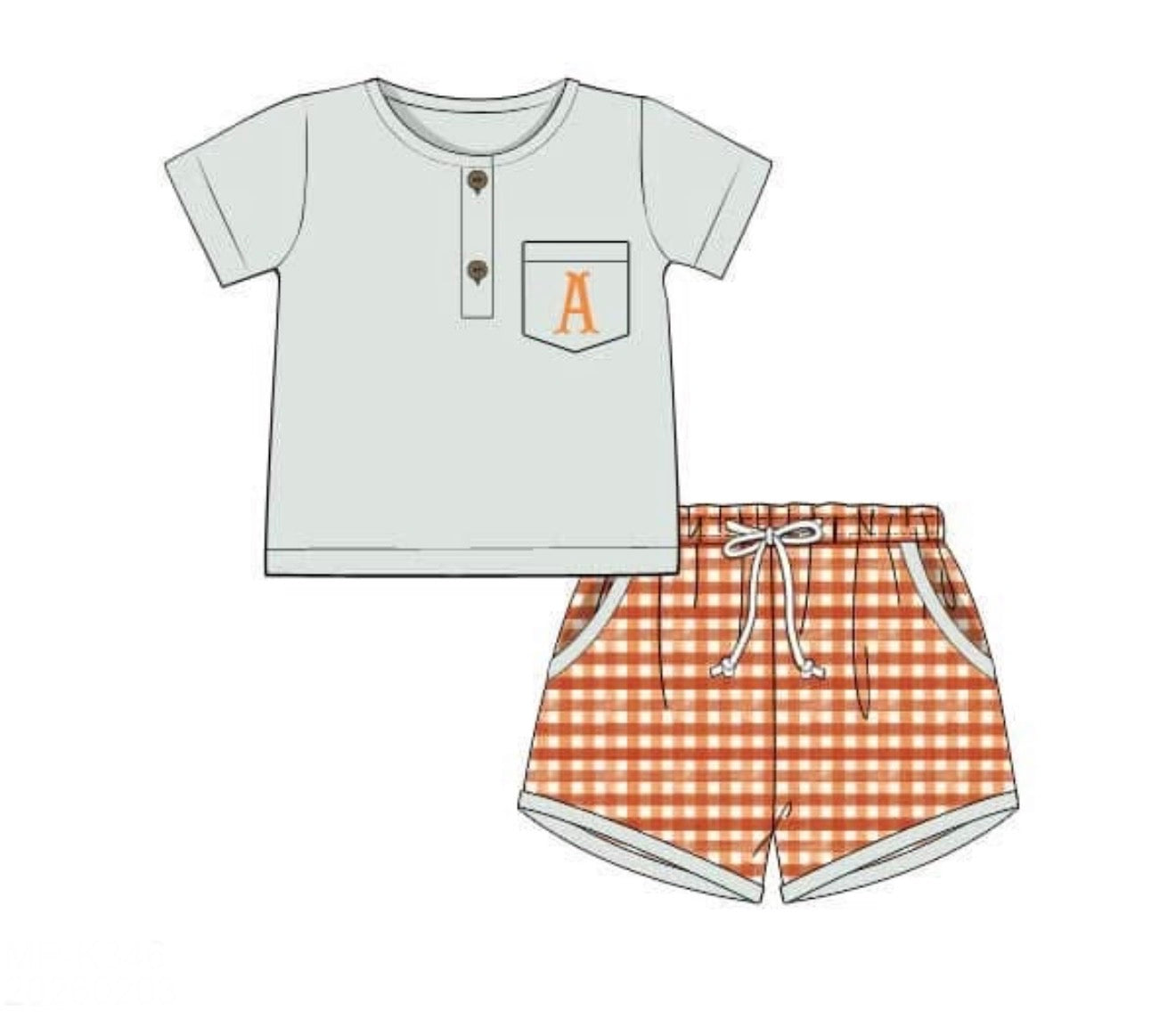 PO89 Autumn Hues Boy Short Set