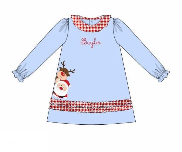 PO92 Santa & Rudolph Dress White Santa