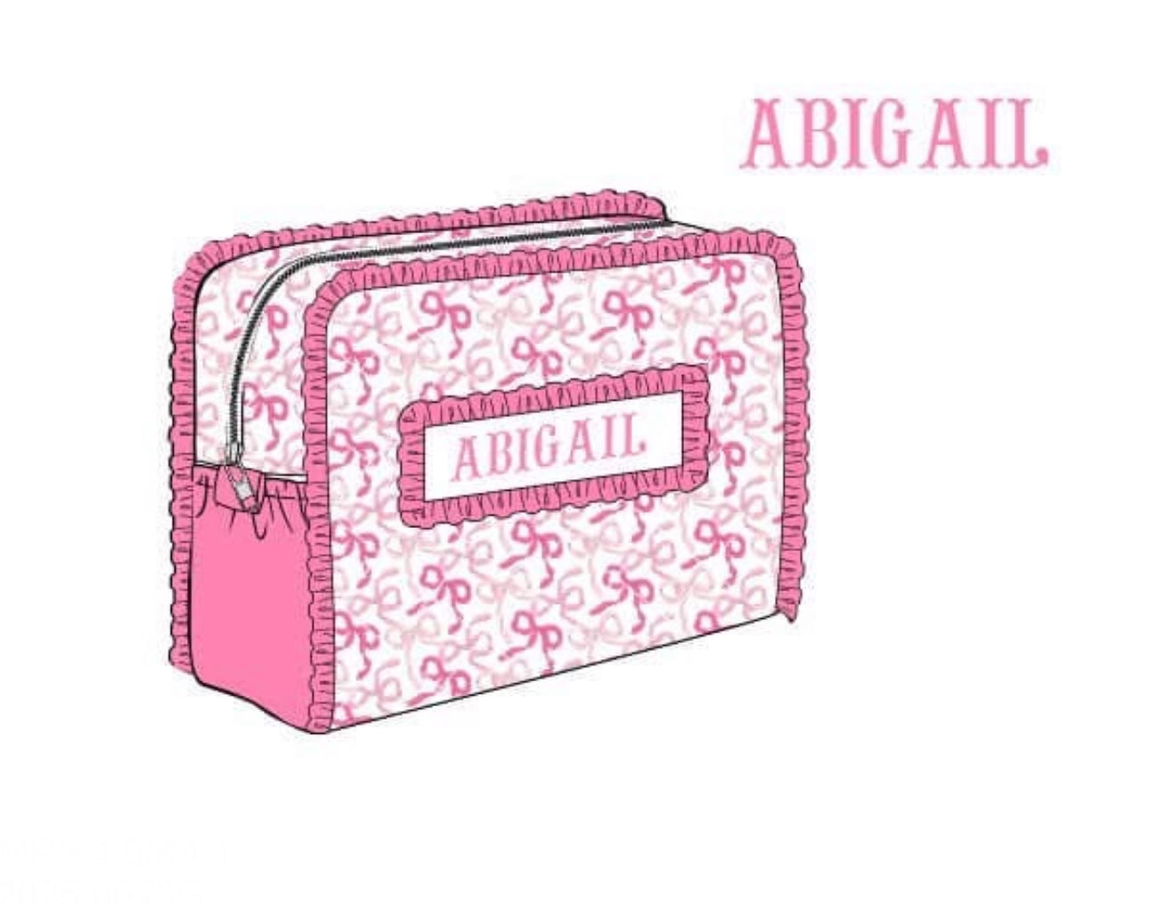 PO87 Adalee's Bows Luggage Accessory Bag