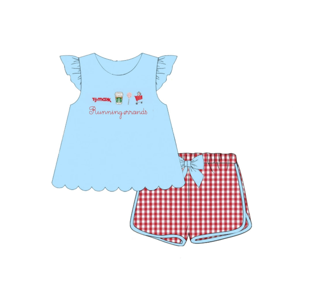 PO84 Running Errands Girl Short Set