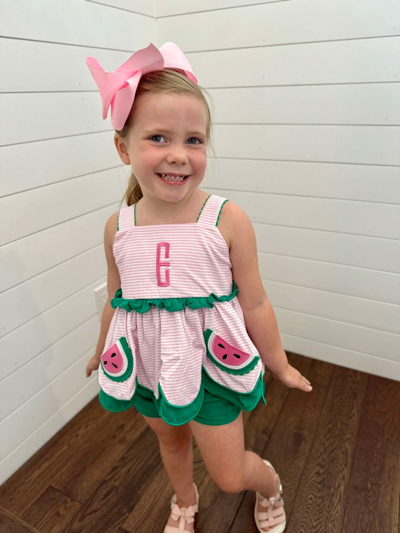 Melon Pockets Girl Short Set (no mono)