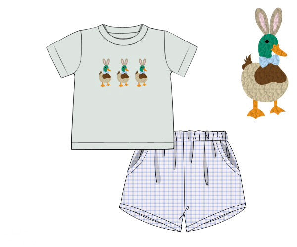 PO95 Mallards & Bunnies Boy Short Set
