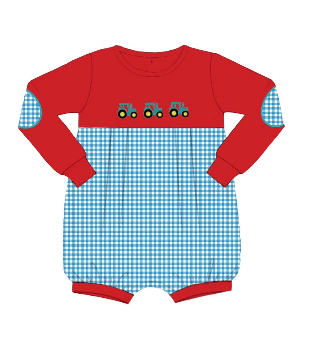 PO93 Scarlet Floral & Gingham Bubble