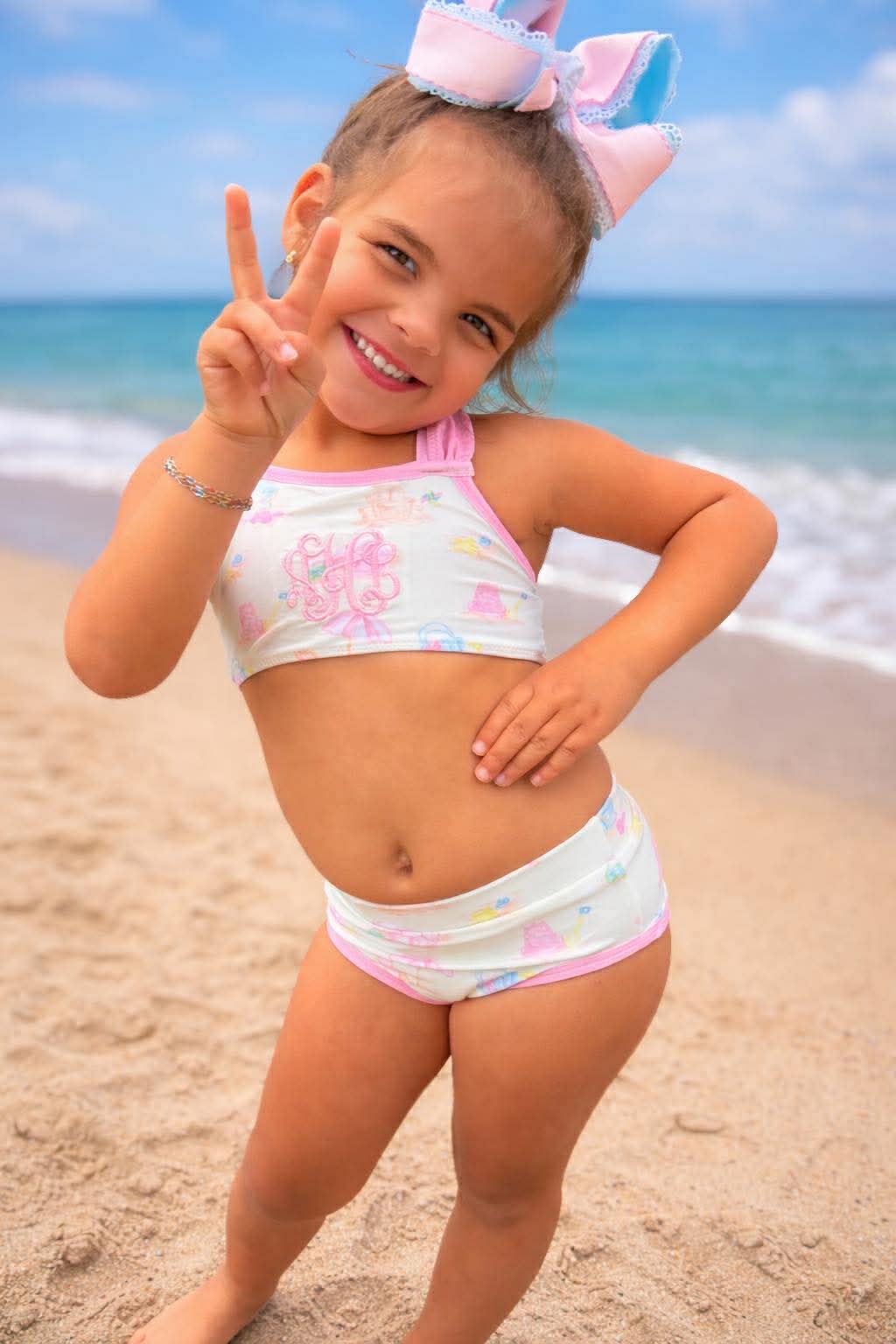 Beach Toile Swim Girls 2pc.
