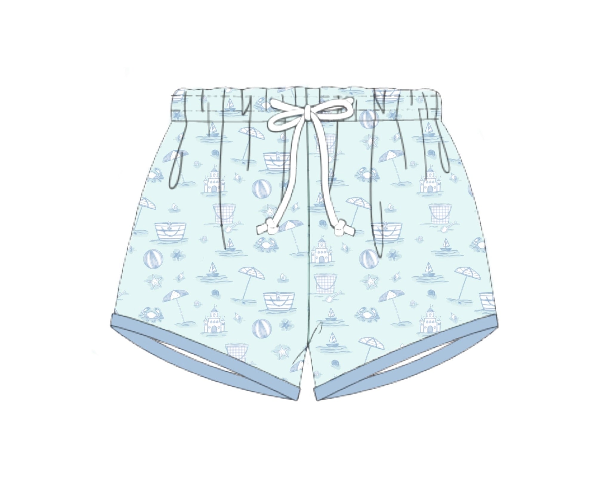 PO84 Beach Toile Swim Trunks