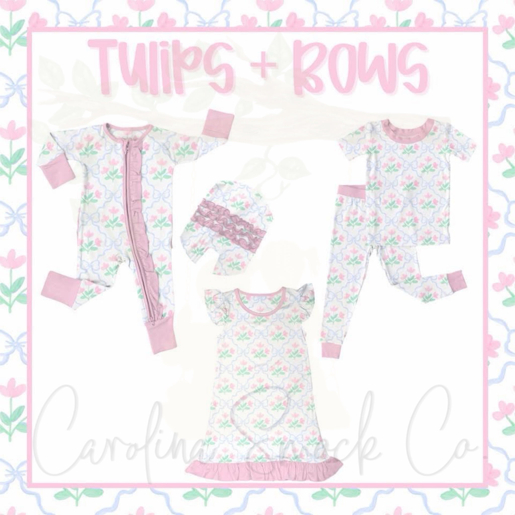 BFPO25 Tulips & Bows Bamboo