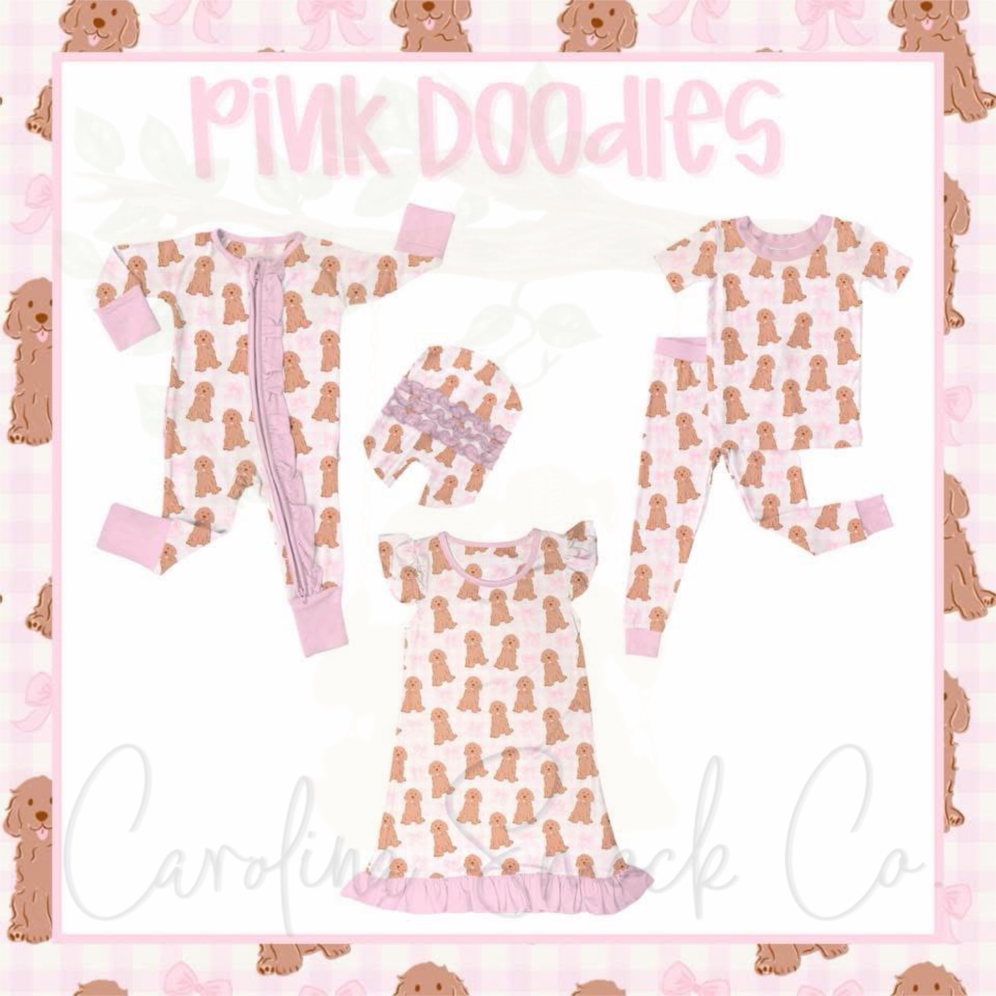 BFPO25 Pink Doodles Bamboo
