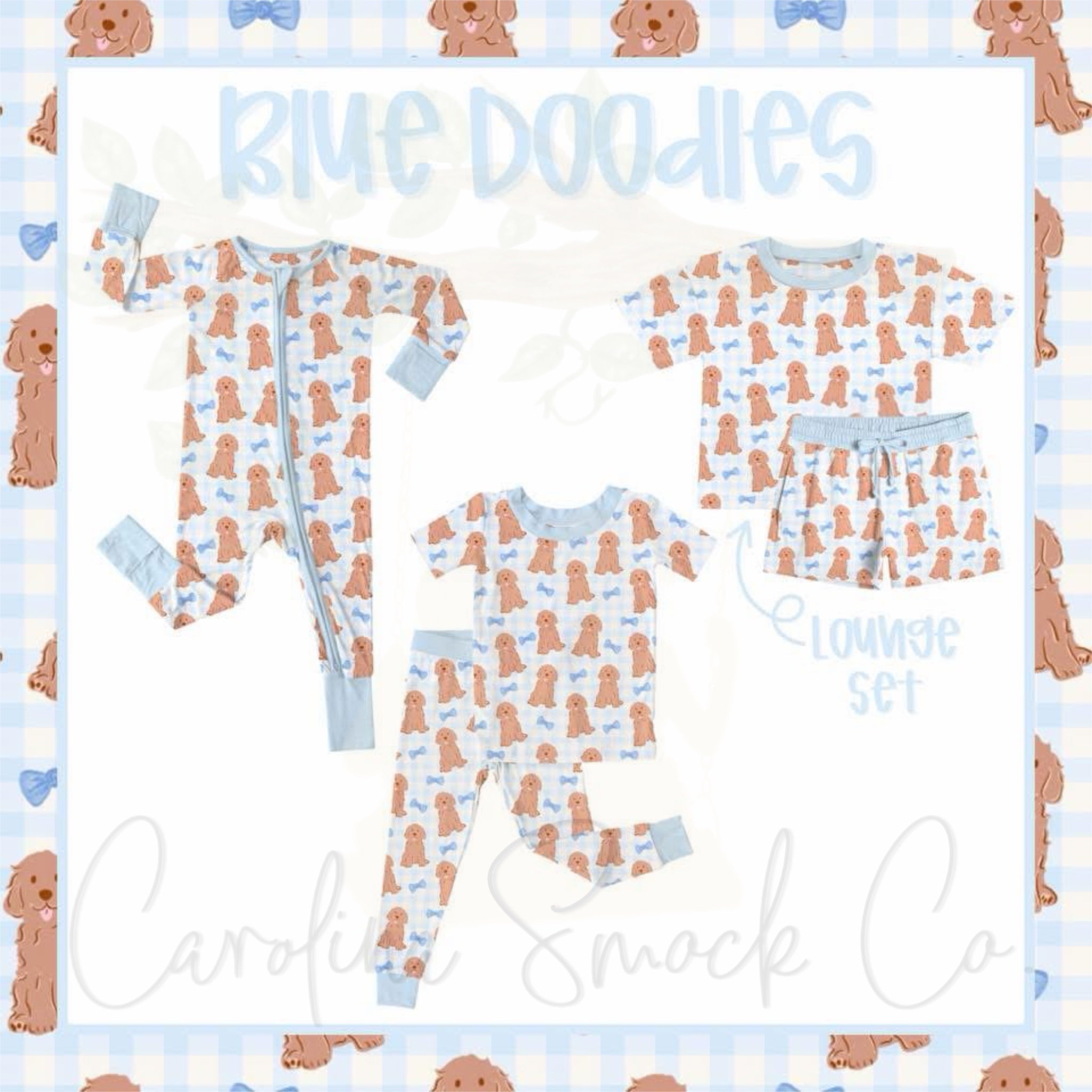 BFPO25 Blue Doodles Bamboo