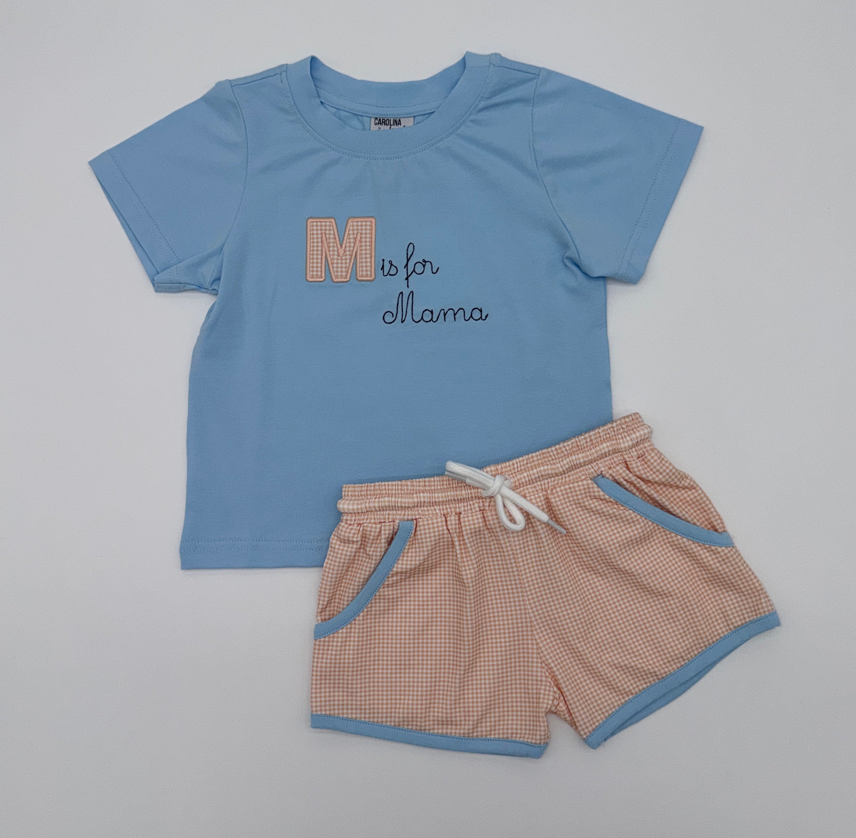 M is for Mama Boy Short Set