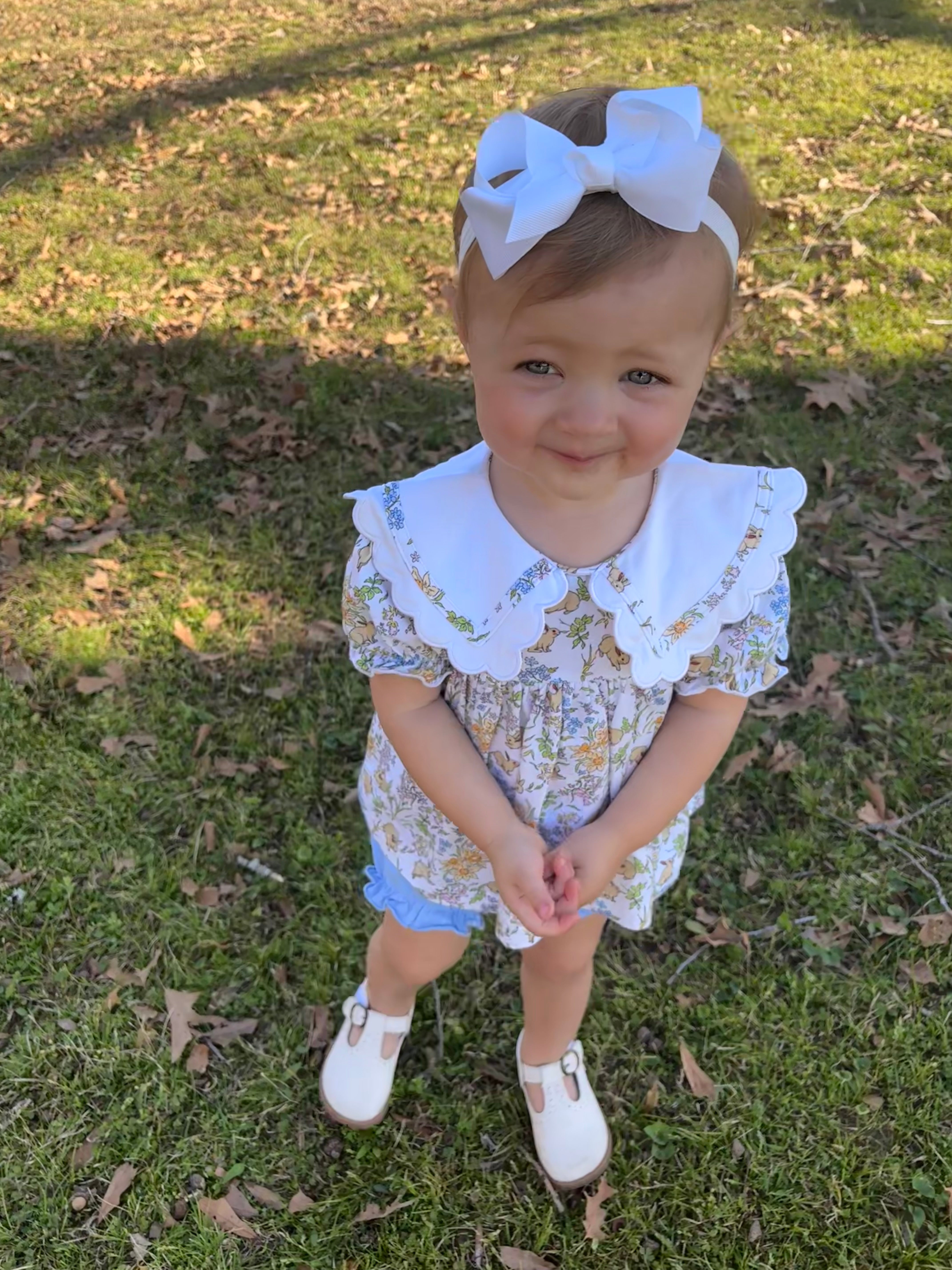Easter Knit Girl Short Set
