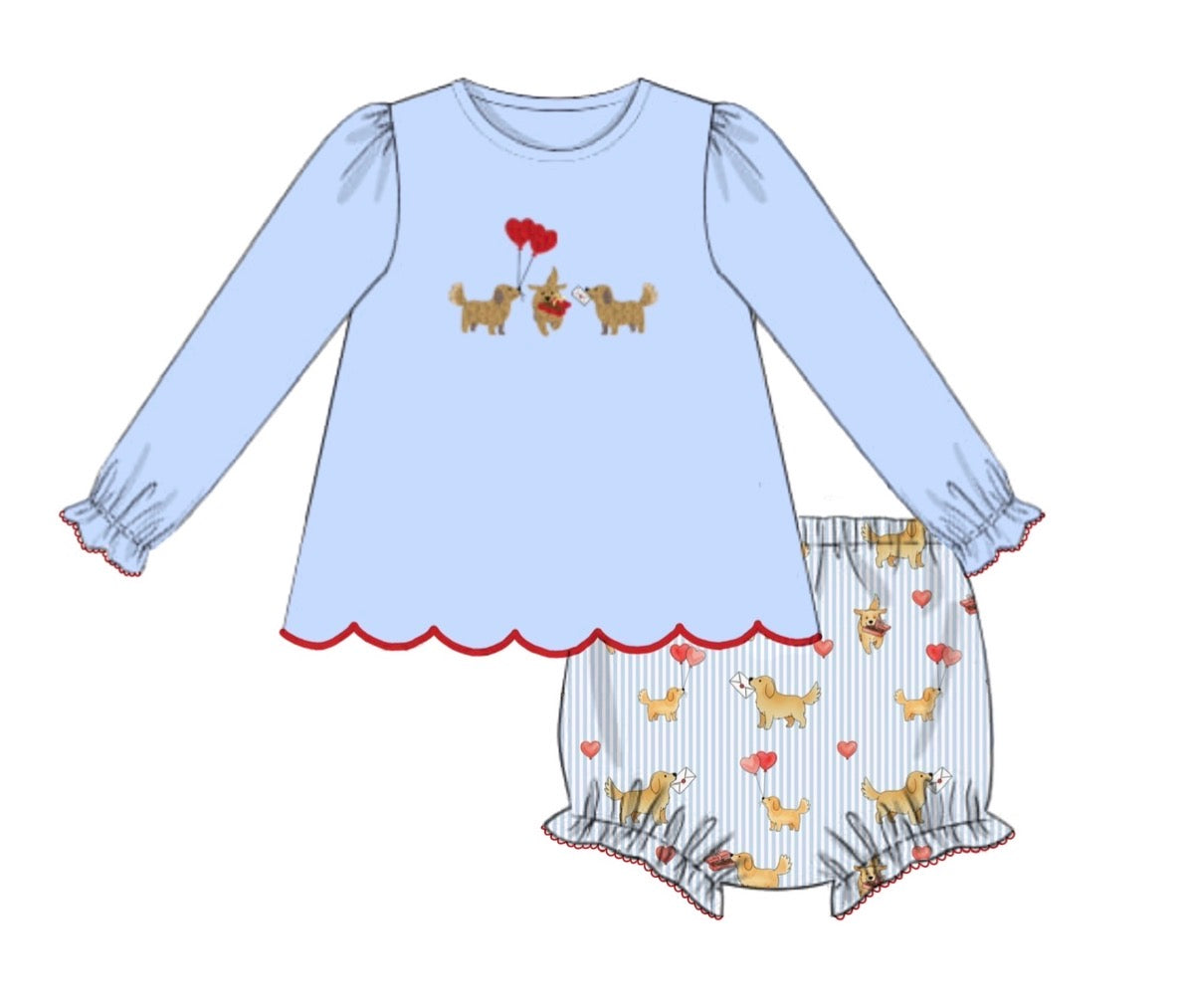 PO94 Puppy Love Bloomer Set