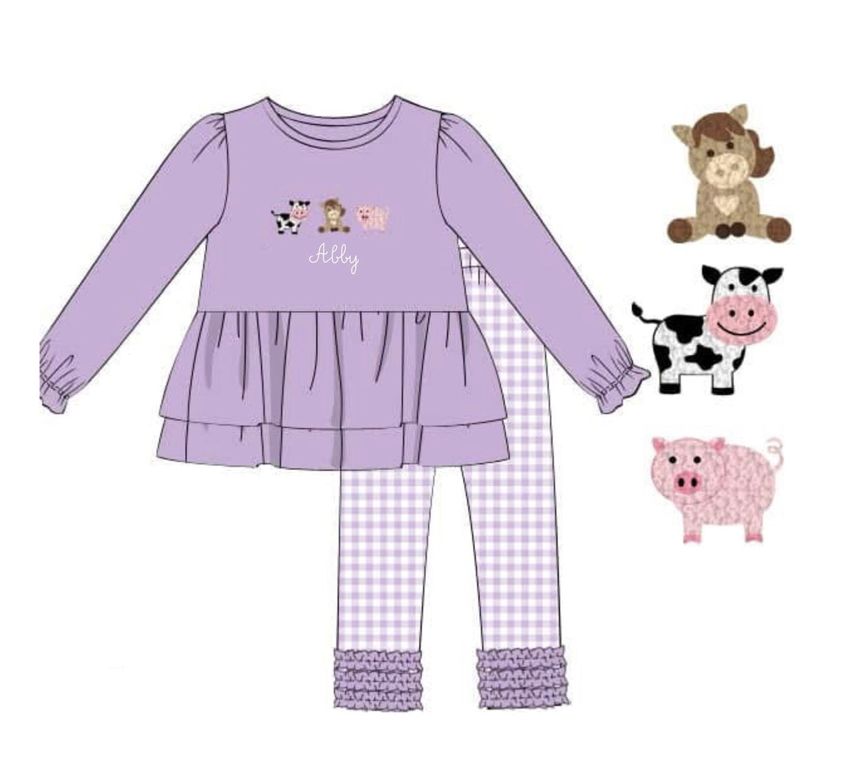 PO93 Barn Yard Buddies Legging Set