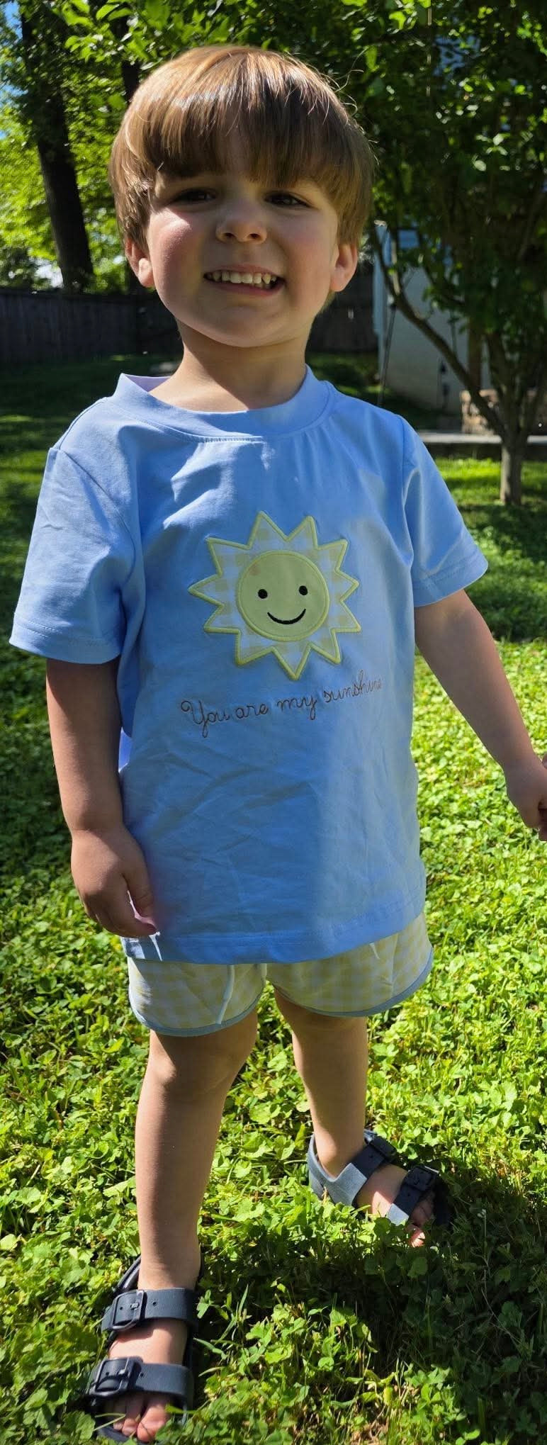 You Are My Sunshine Boy Short Set (wording “you’ll never know dear, how much I love you”)