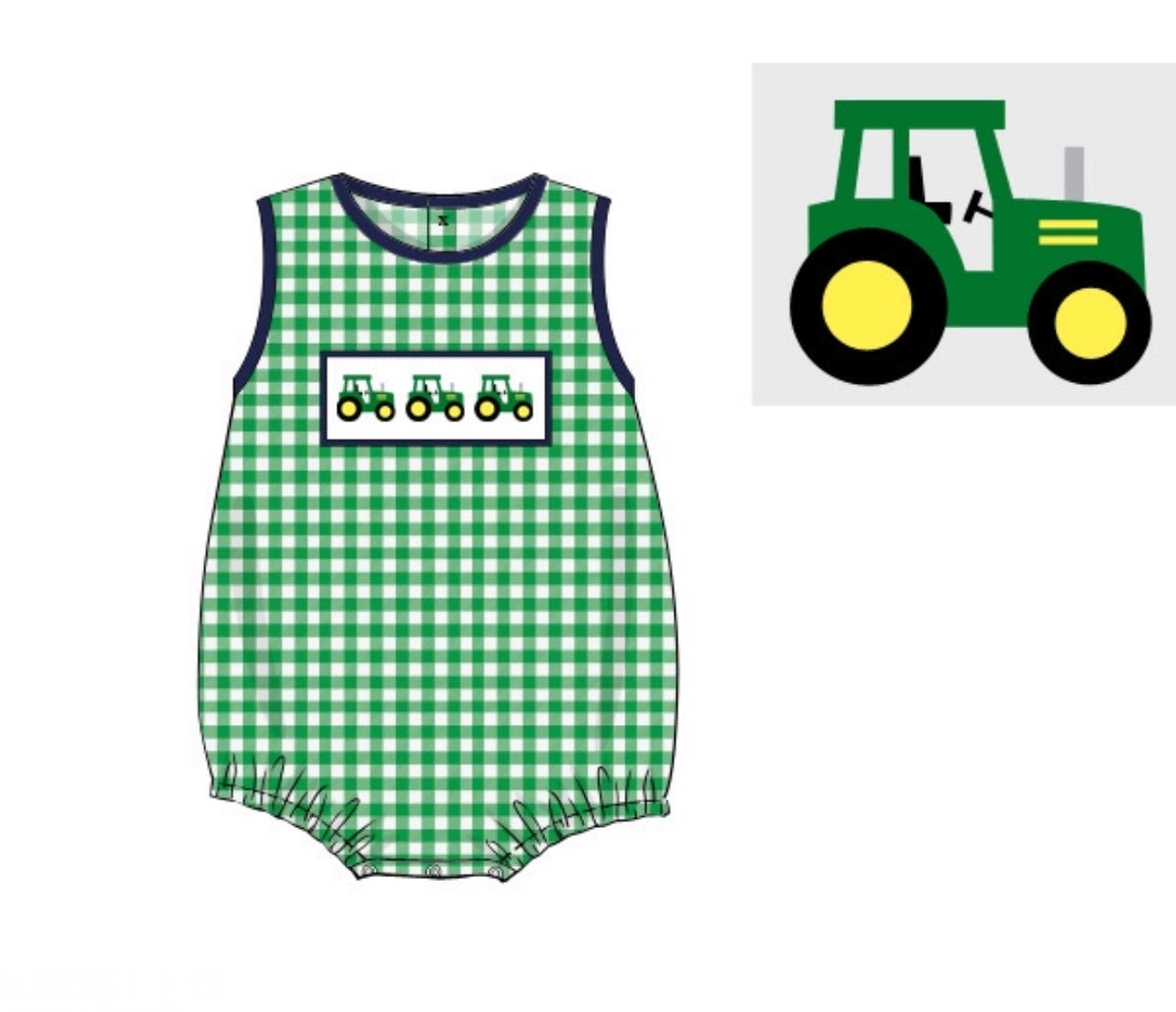 PO96 Big Green Tractors Bubble