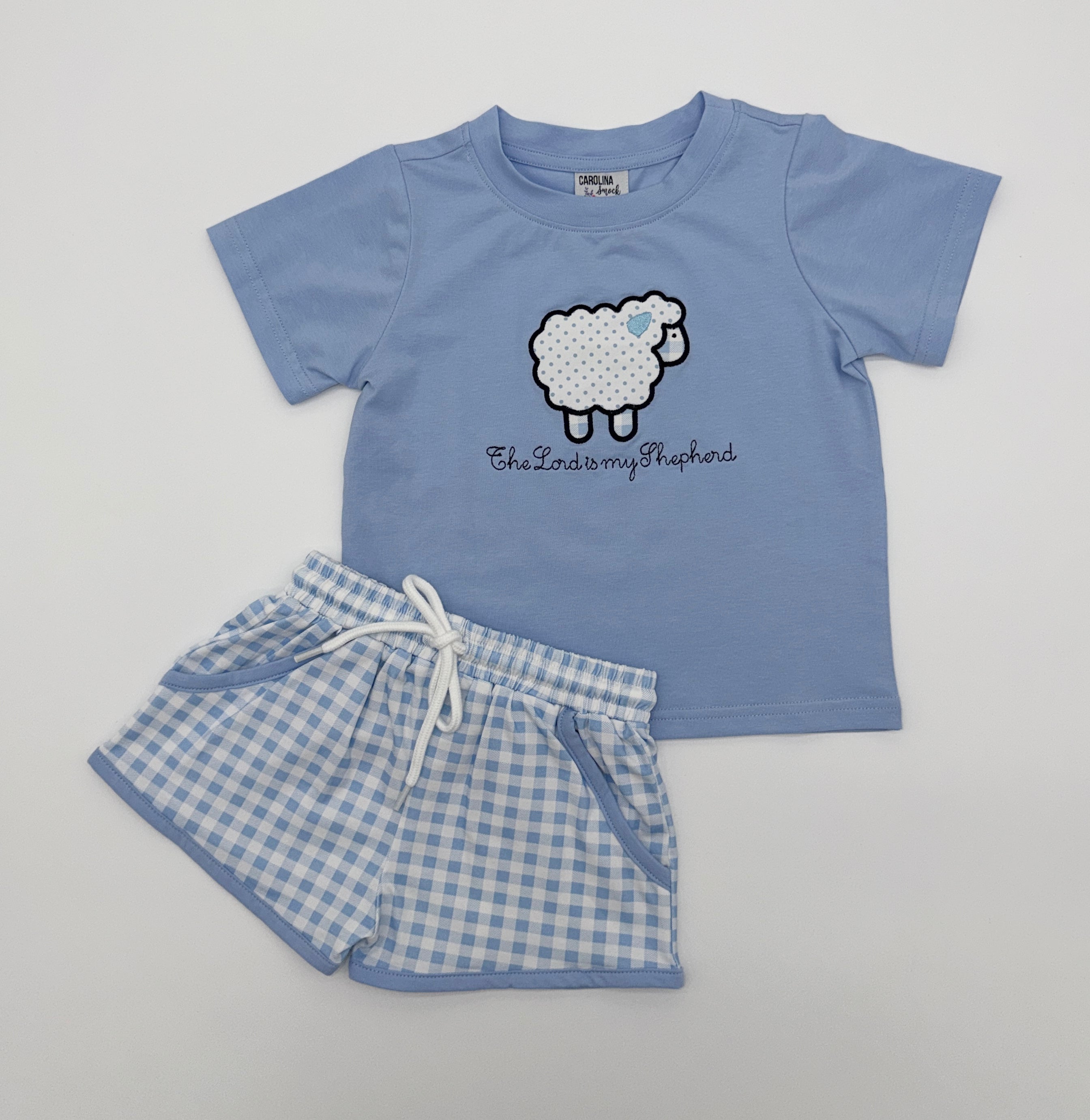 The Lord is My Shepherd Boy Short Set