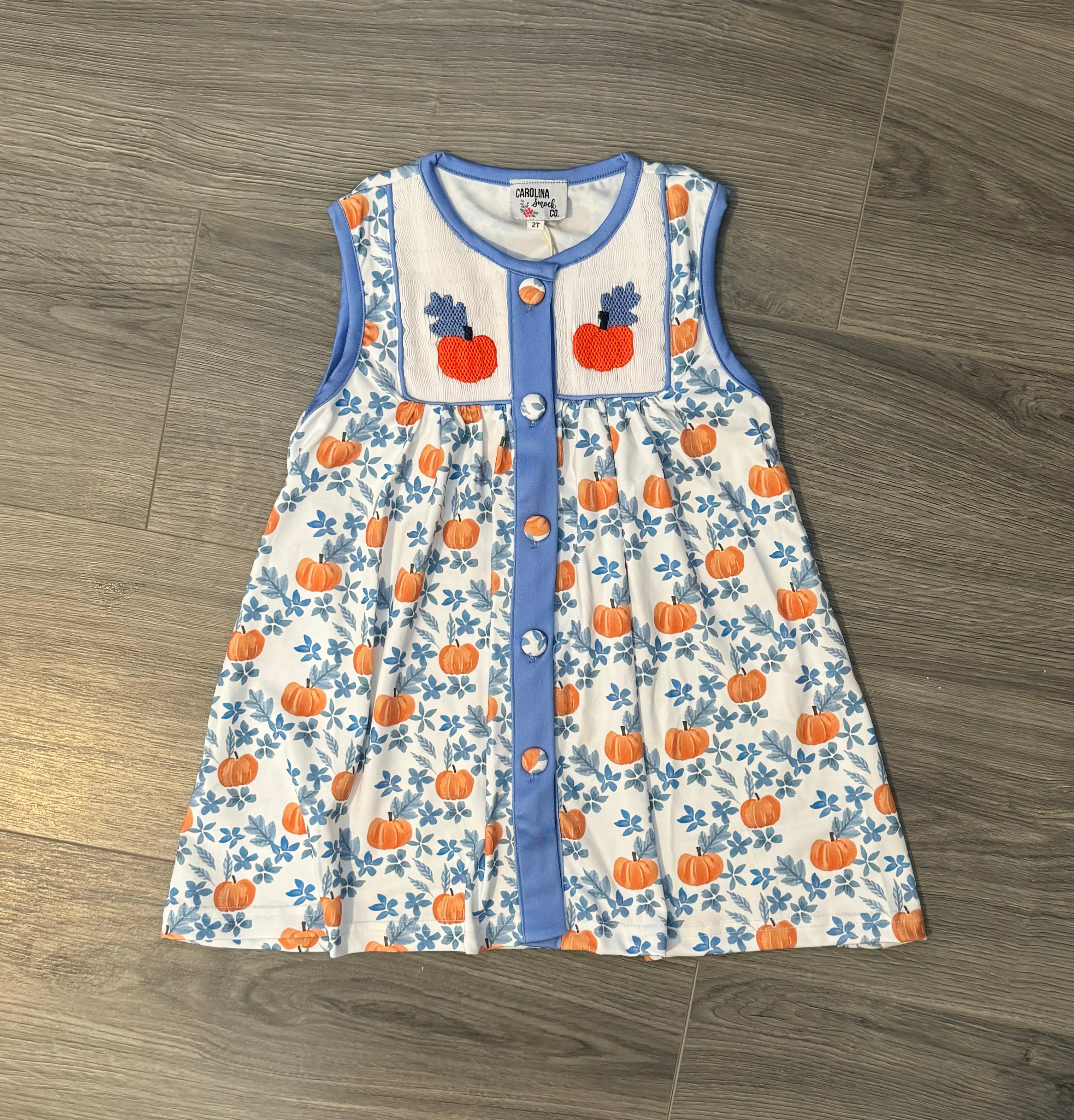 Paisley's Pumpkins Smocked Dress