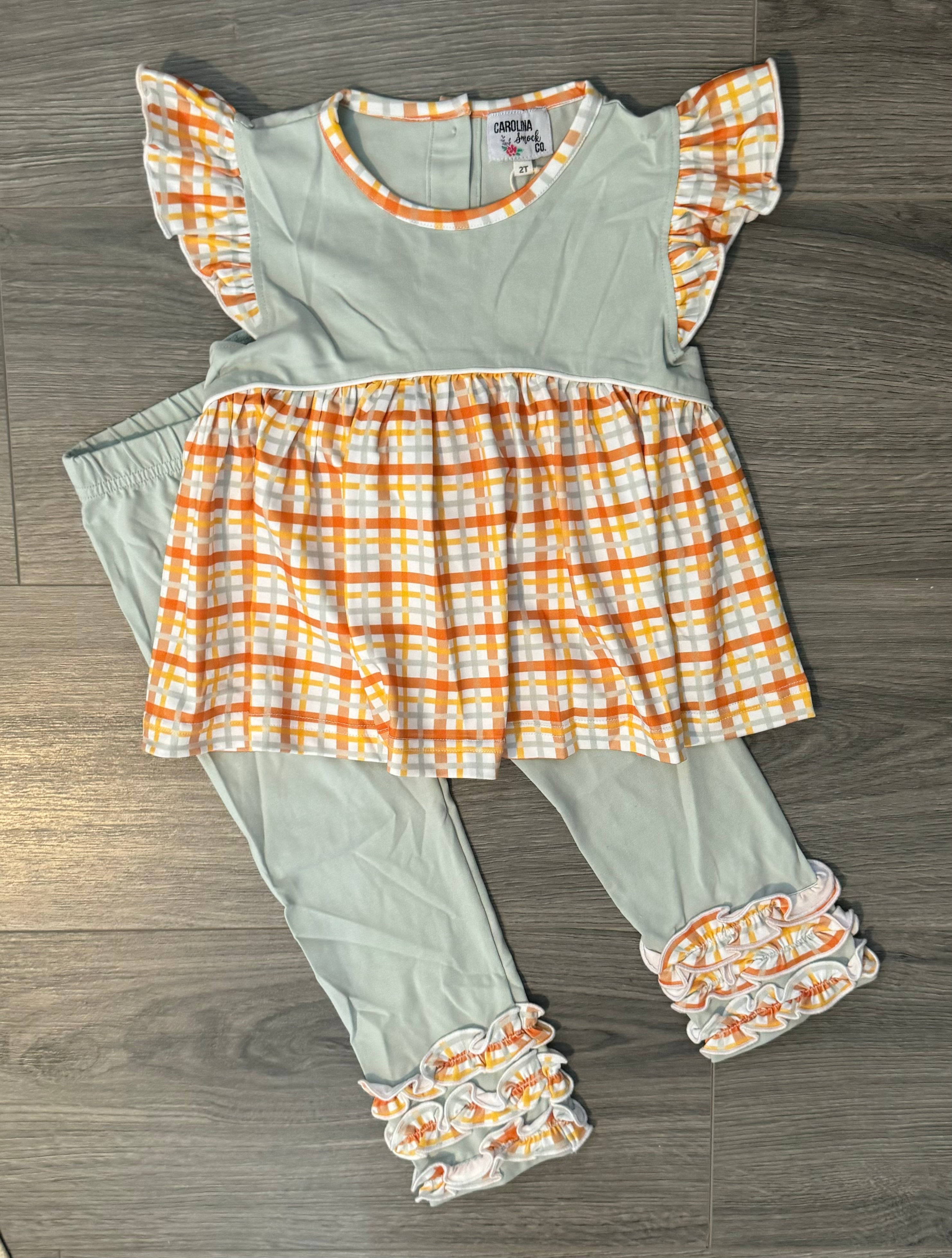 Fall Plaid Legging Set