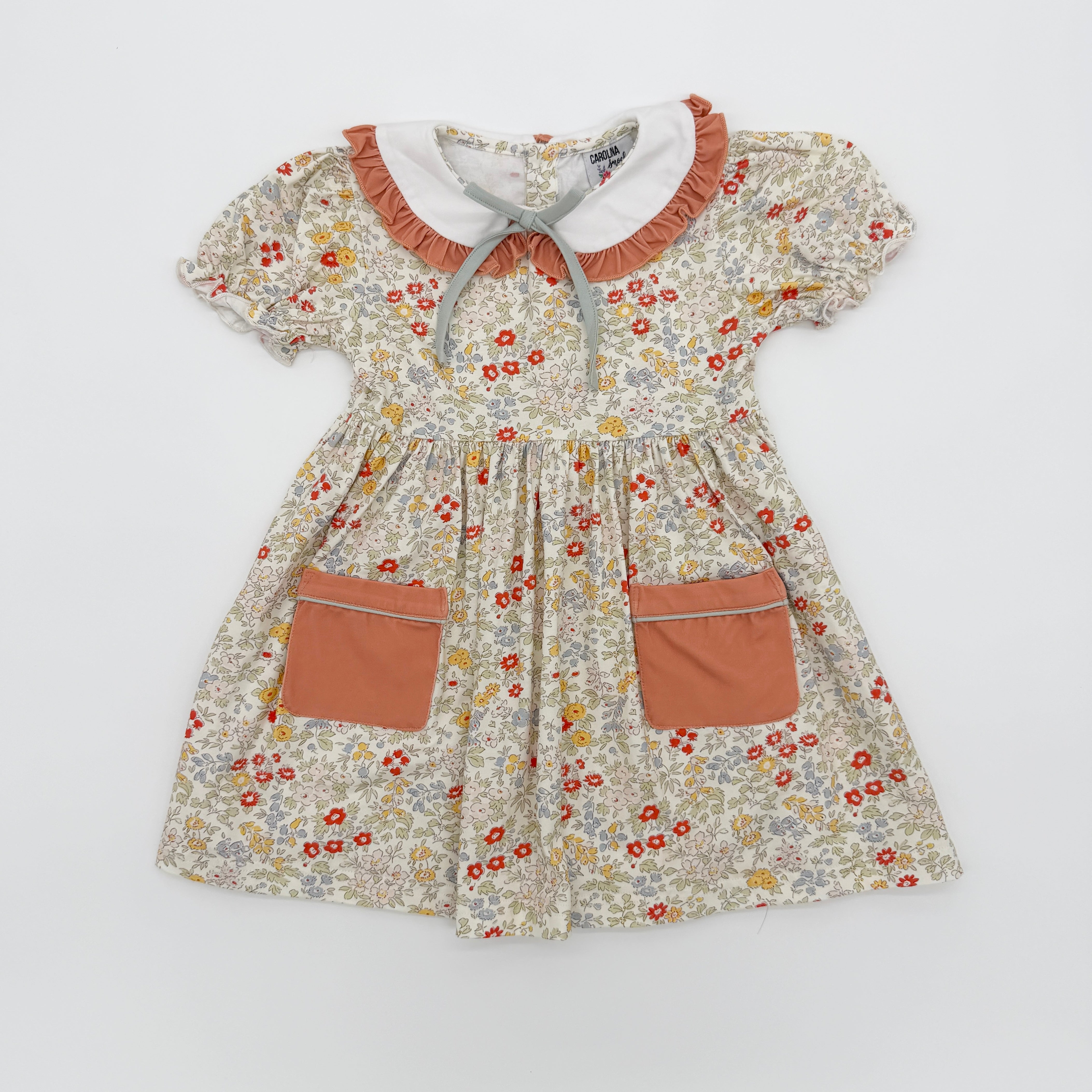 Autumn Floral & Rust Dress