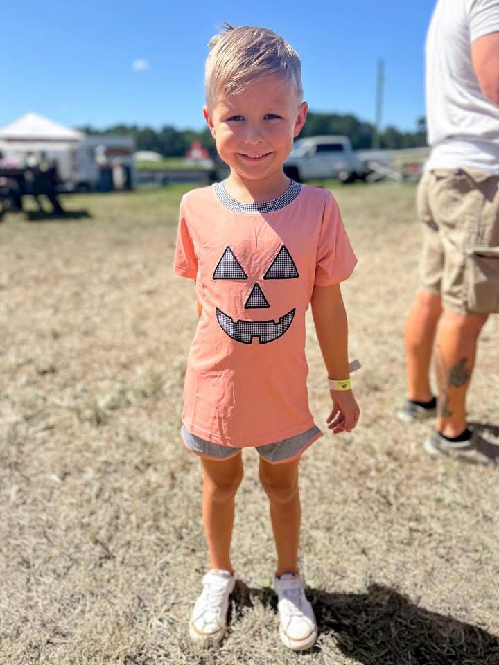 Jolly Jack-o-Lantern Boy Short Set