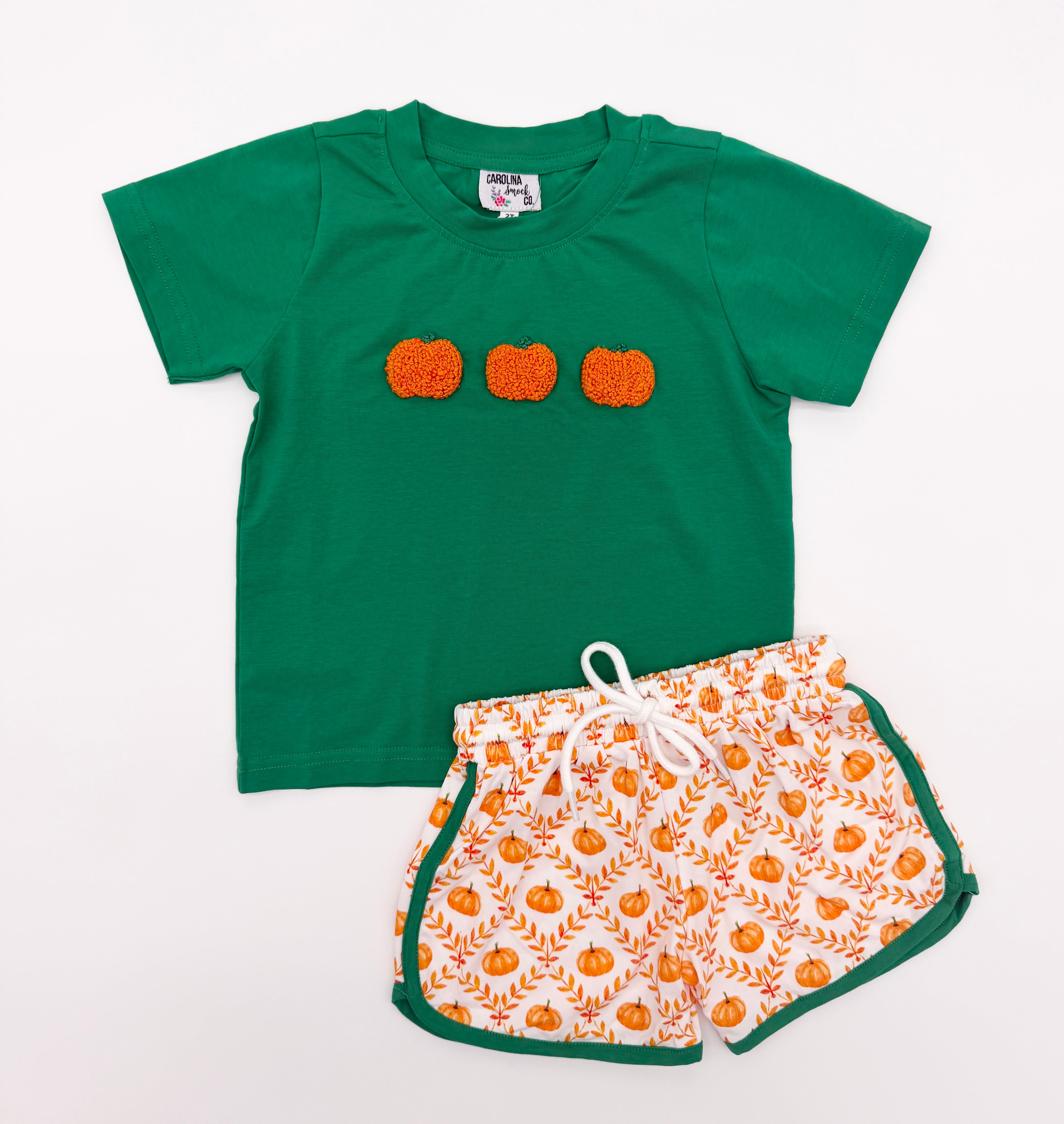 Kelly Pumpkins Boy Short Set