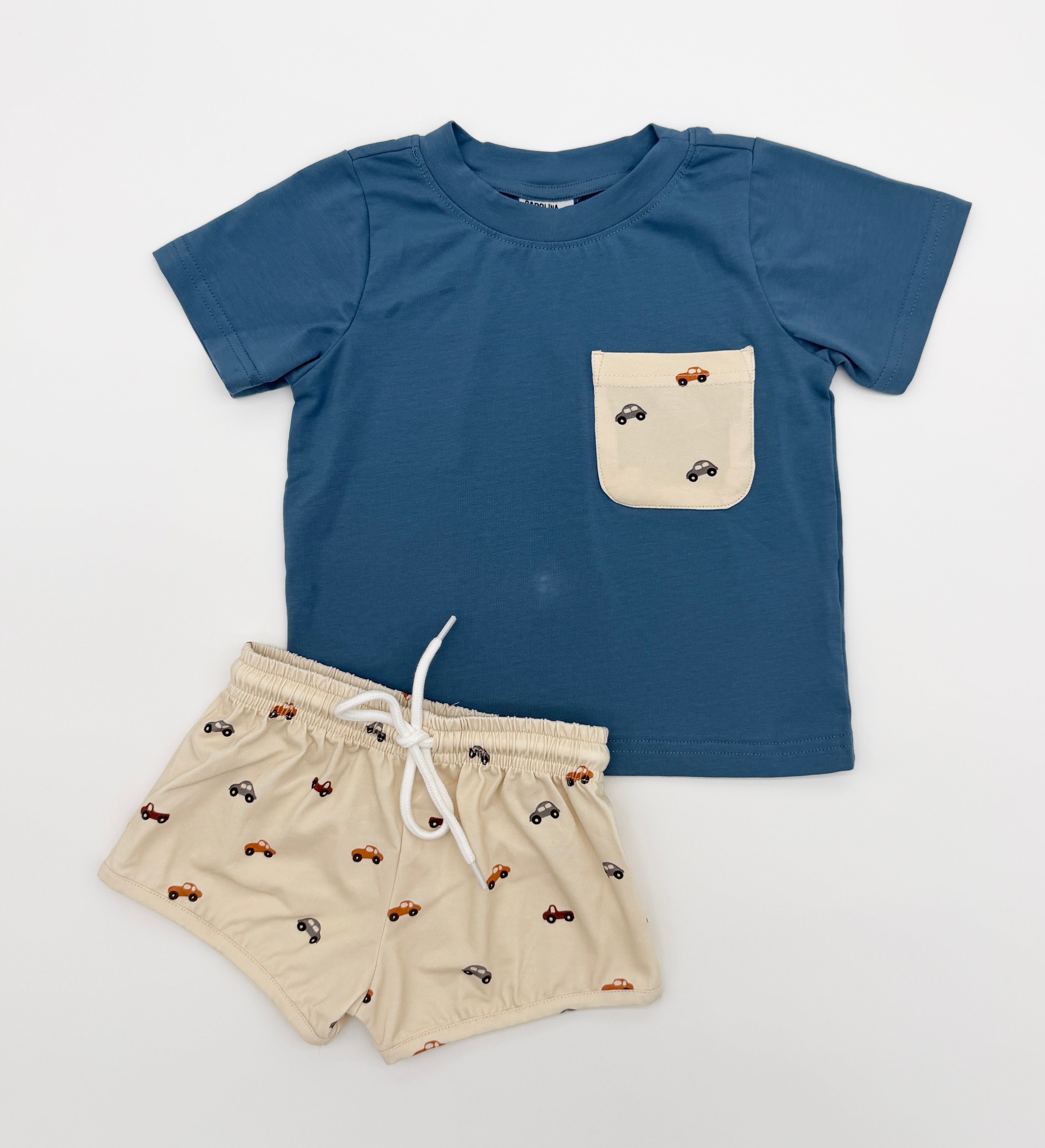 Fall Neutral Knits Boy Short Set