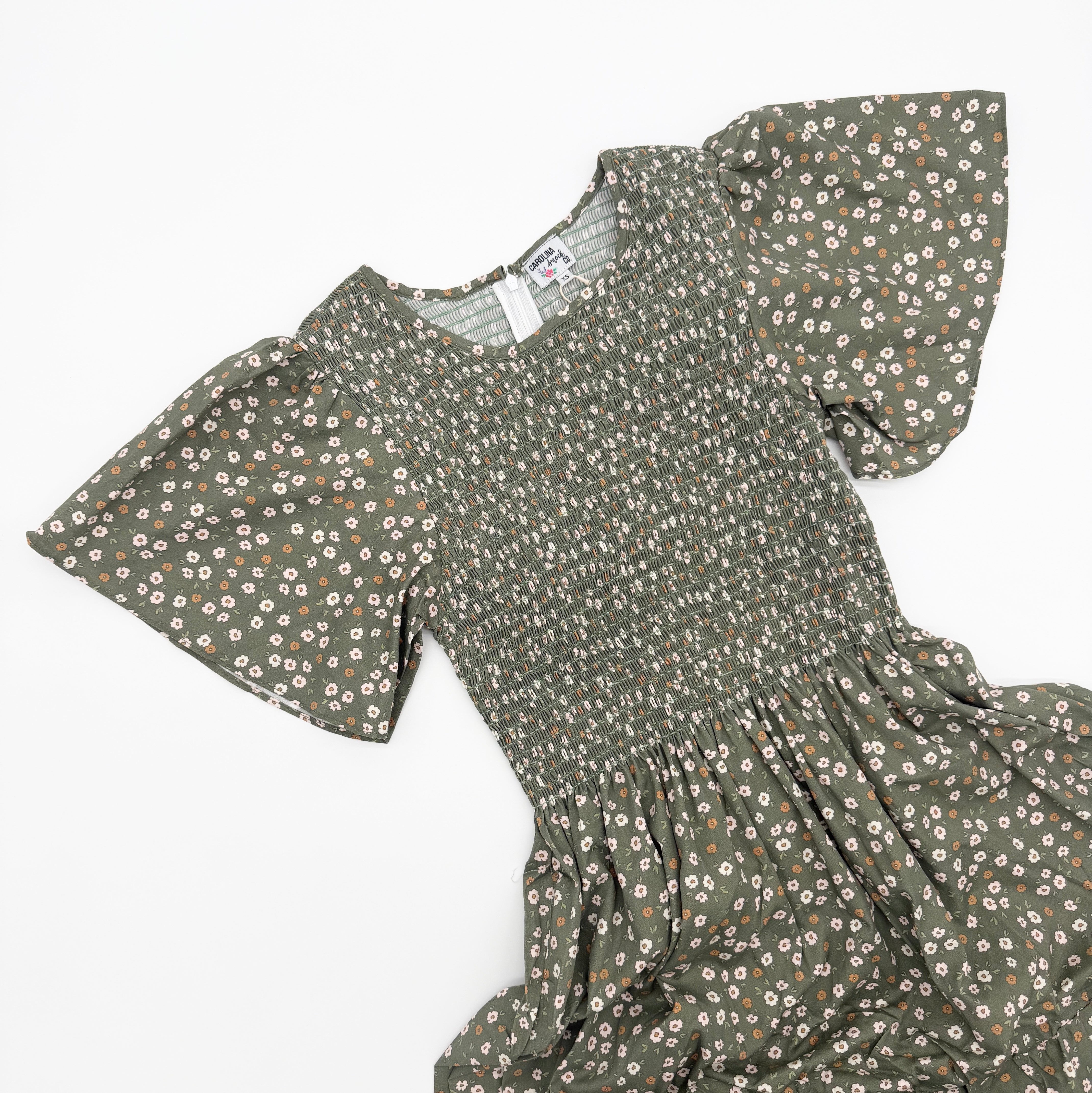 Fall Floral Adult Dress