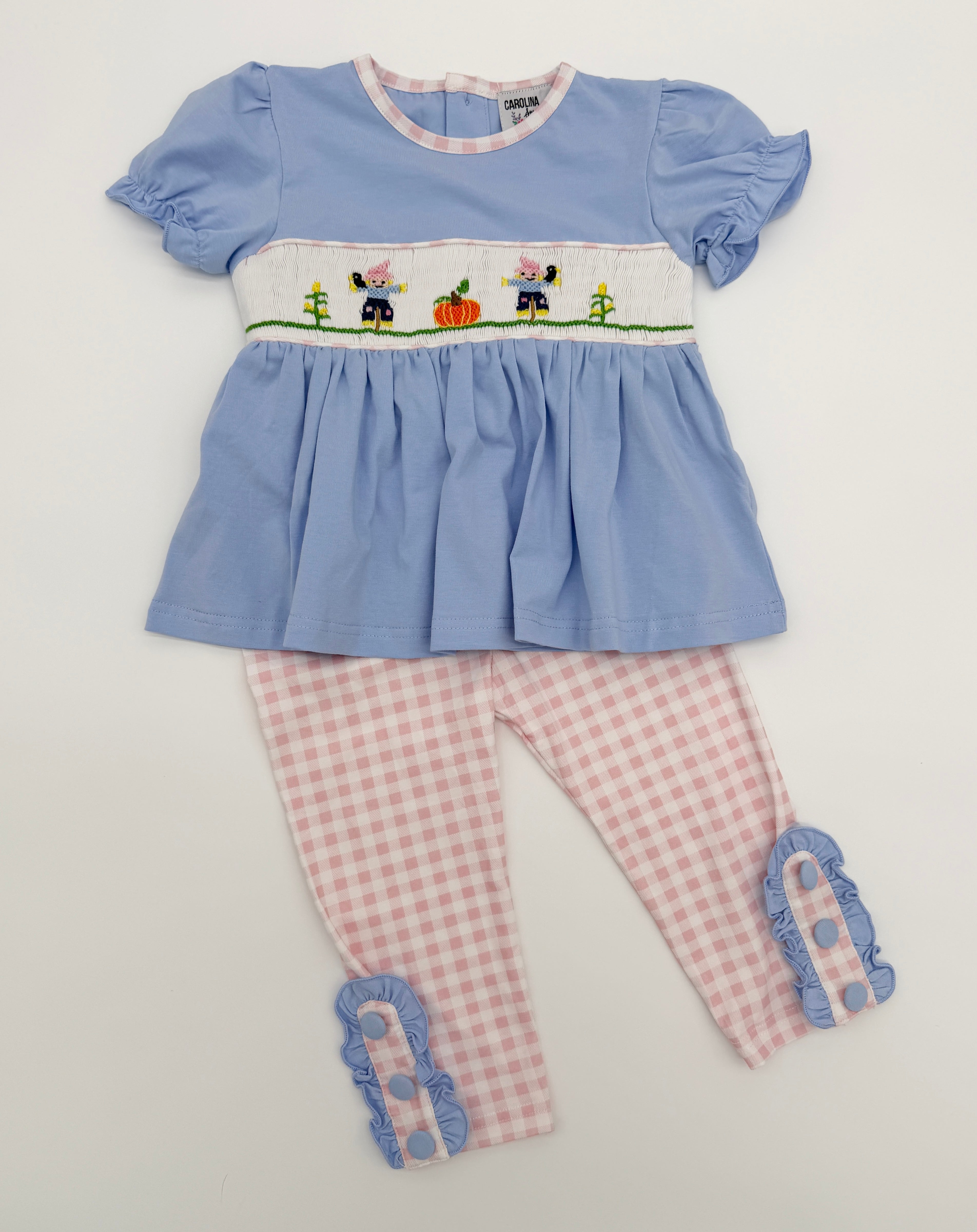Smocked Scarecrows Legging Set